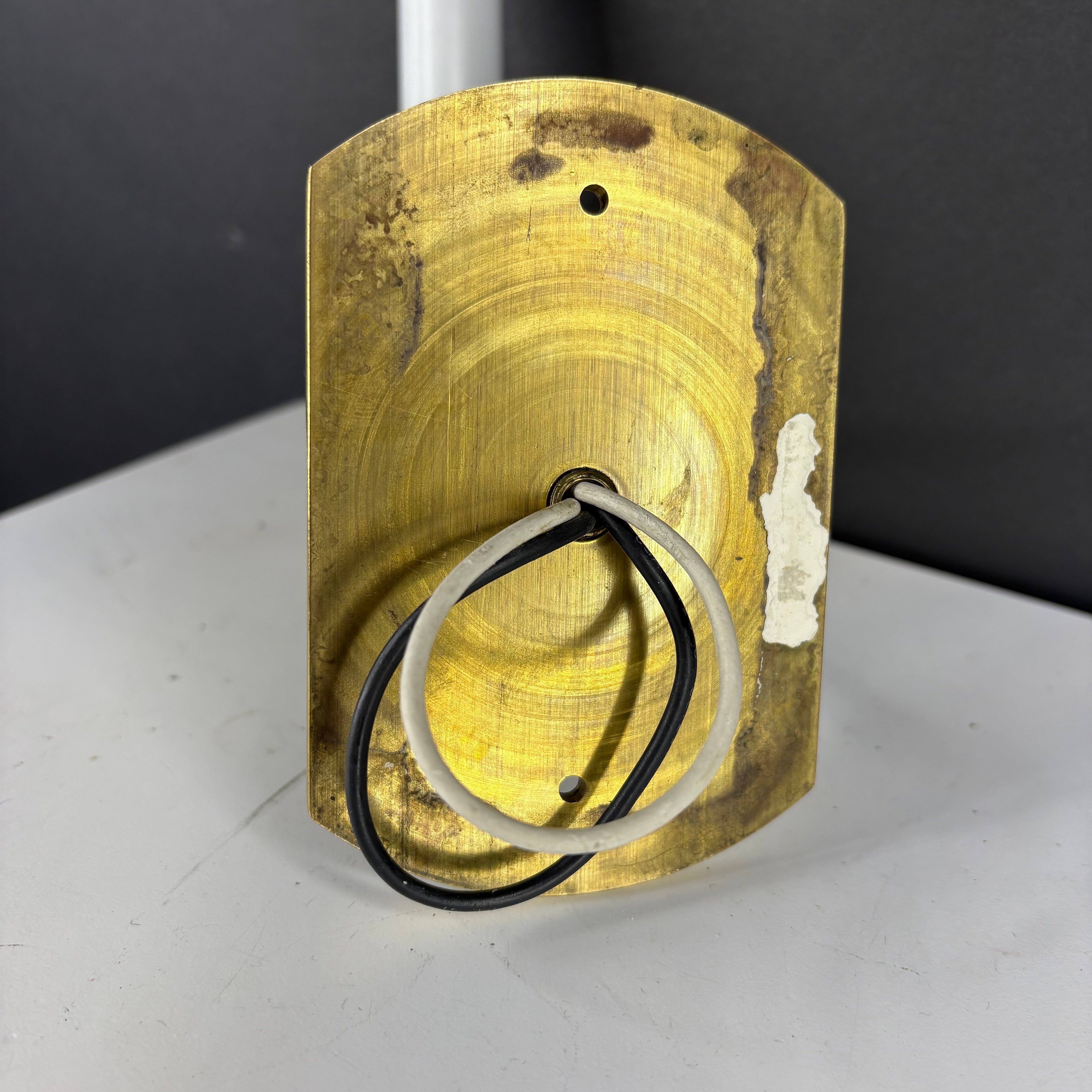 Vintage Traditional 1-Light Brass Candelabra Wall Sconce 2.5”x 10.5”x 5.5”