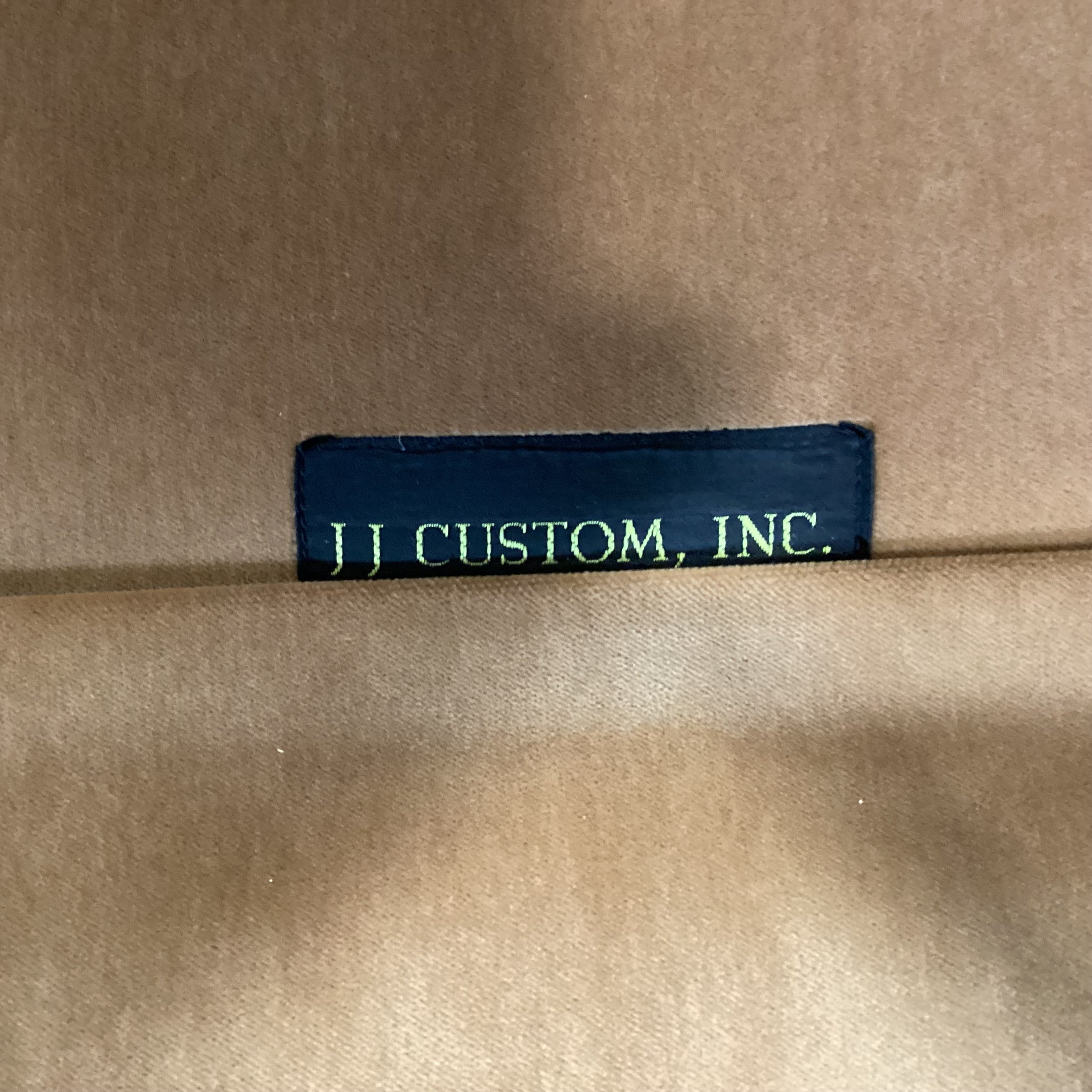 JJ Custom Butterscotch Velvet Down Mix Chair 36"x 42"x 34"