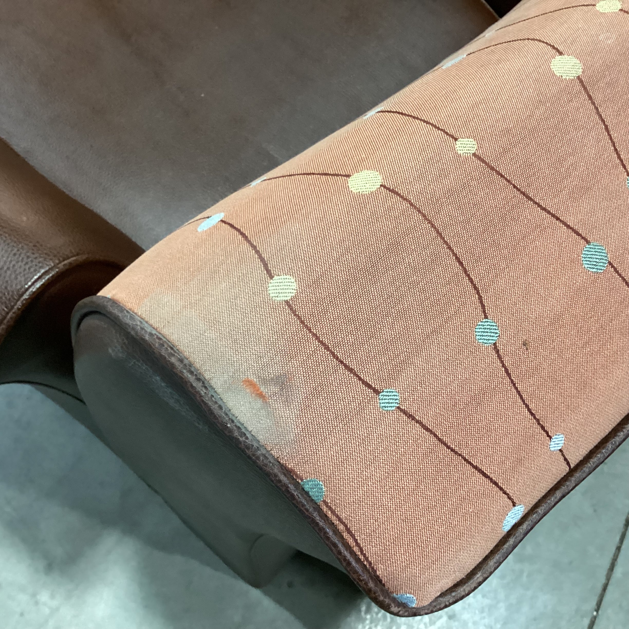 Turnstone Steelcase Faux Leather & Burnt Orange Design Chair 36"x 32"x 32"