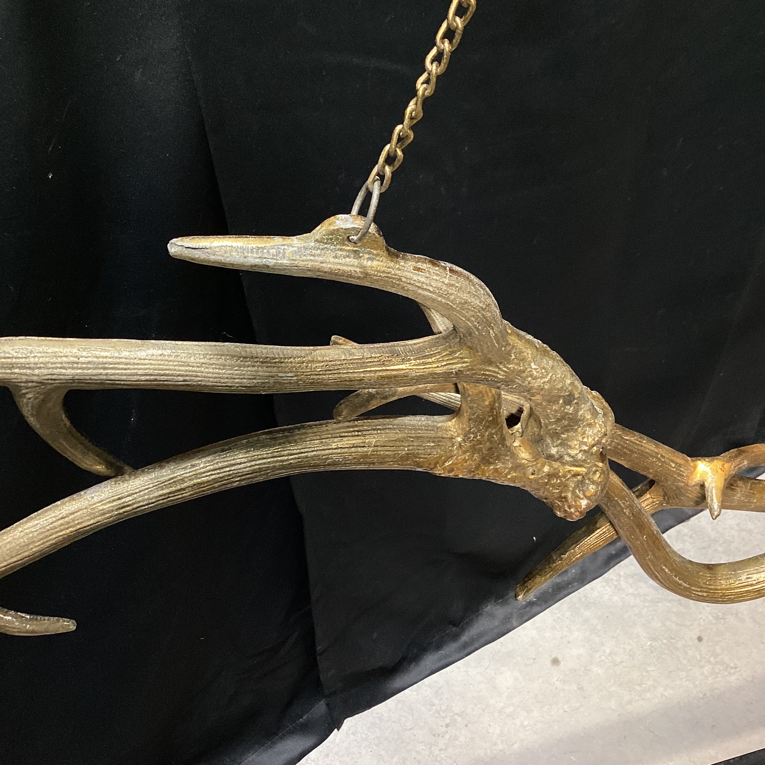 Faux Antler Aluminum Cast Hanging Art (2) 43" x 65"