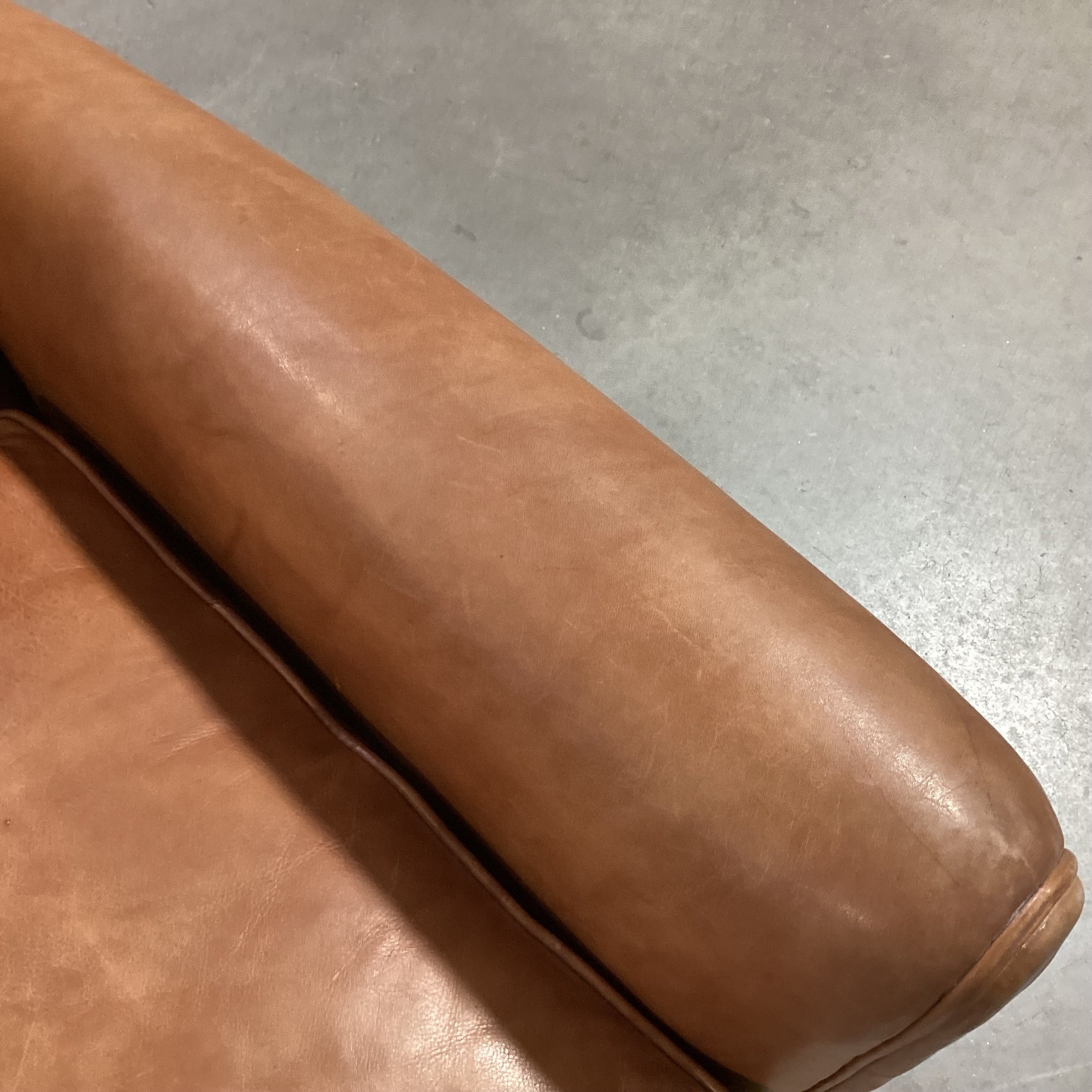 Lee Industries Leather with Back Nailhead Club Chair 31"x 35"x 33"