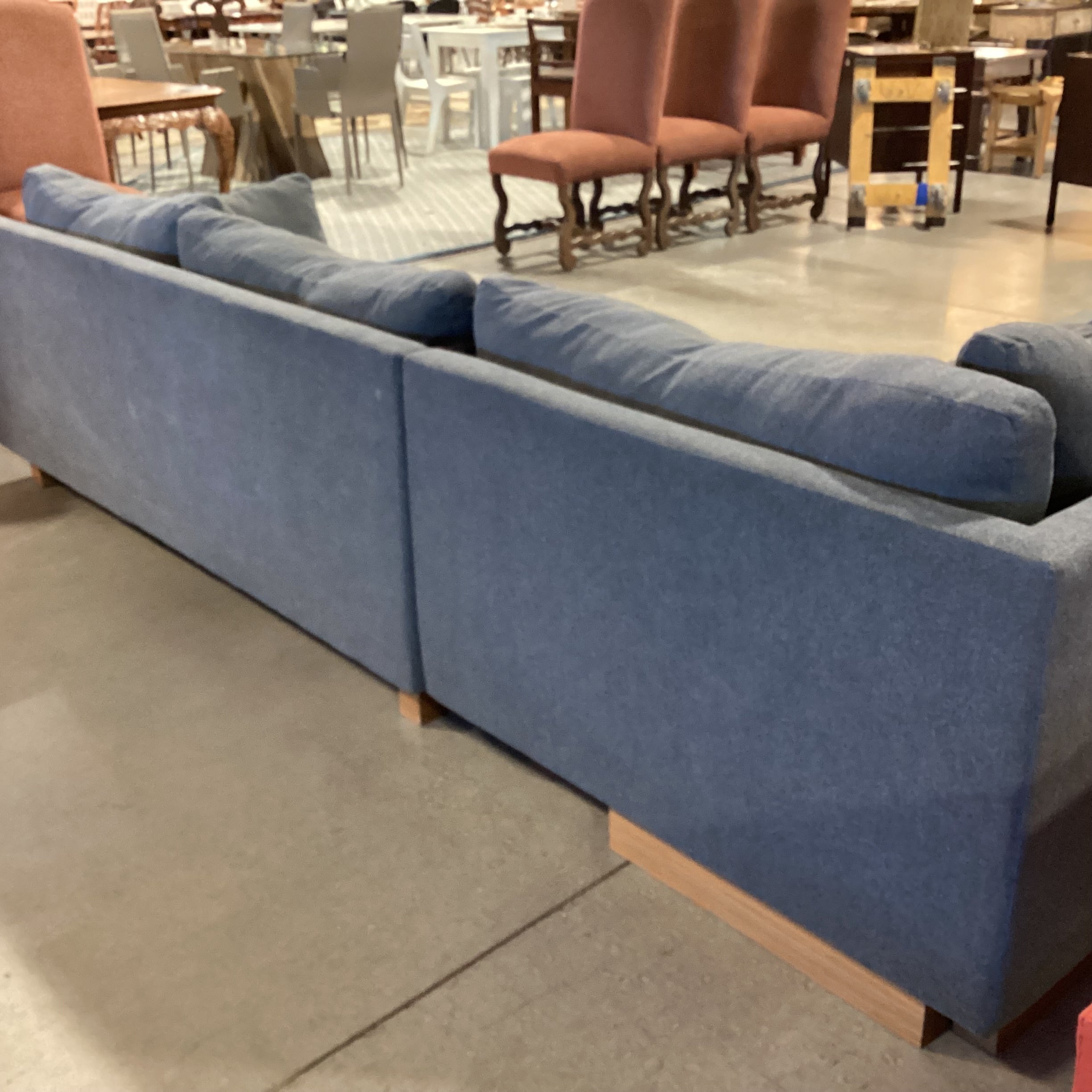 West Elm Harmony Dark Grey 3 Piece Sectional 110"x 120"x 42"x 28.5"