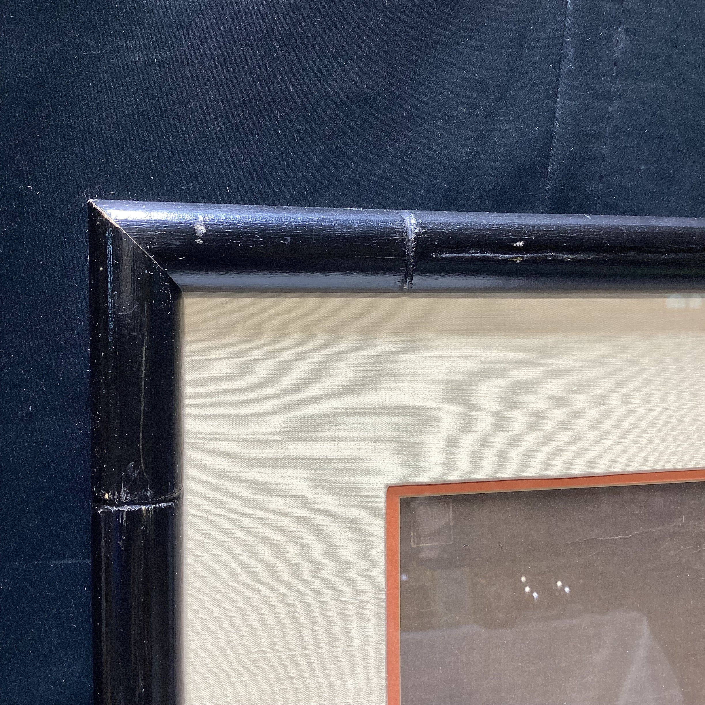 Vintage Zhao Chang Qing Dynasty Framed Duck Print 16.5" x 26"