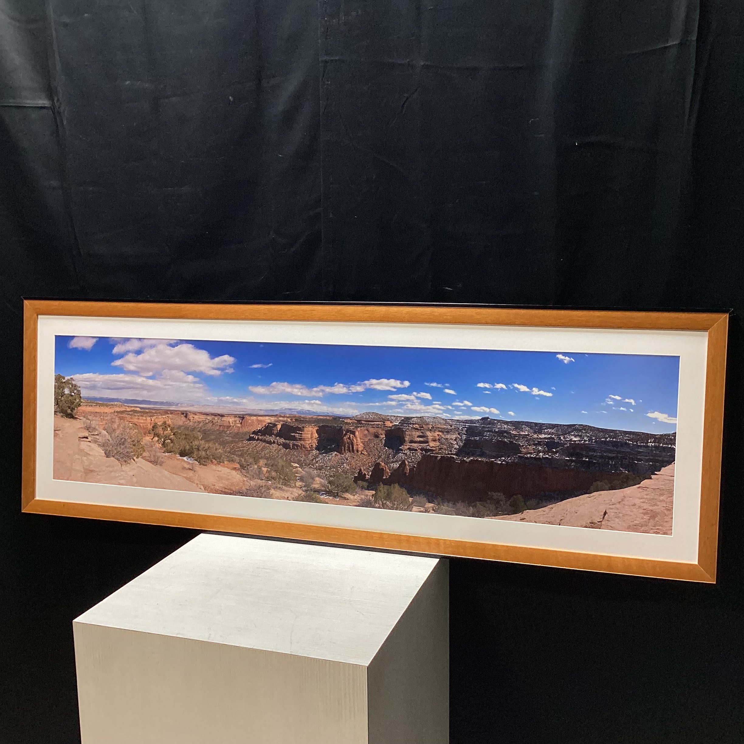 Panoramic Canyon Photograph In TruGuard Frame 58" x 19"