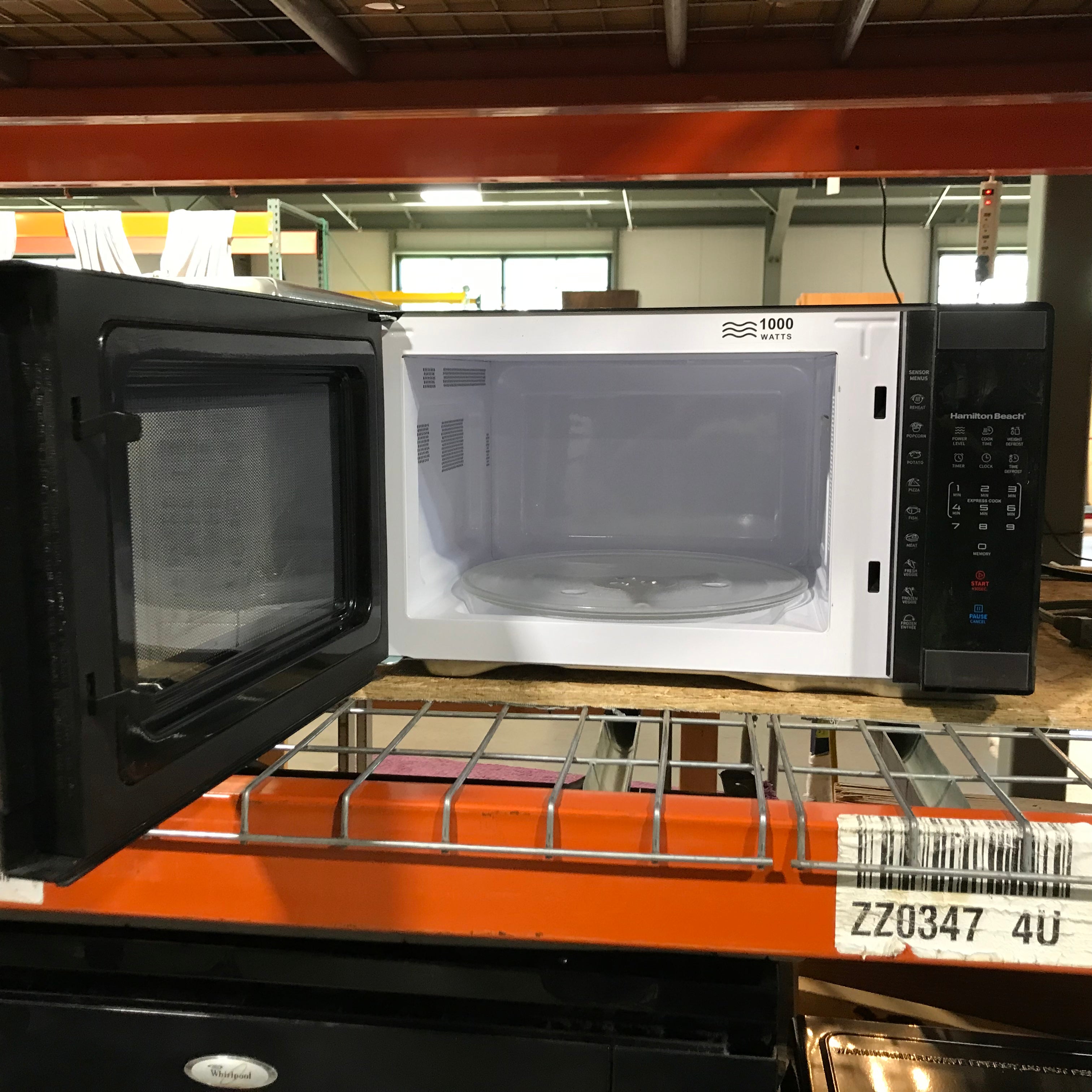 Hamilton Beach Stainless Steel 1000-Watts Counter-Top Microwave 20.5"x 15"x 11"