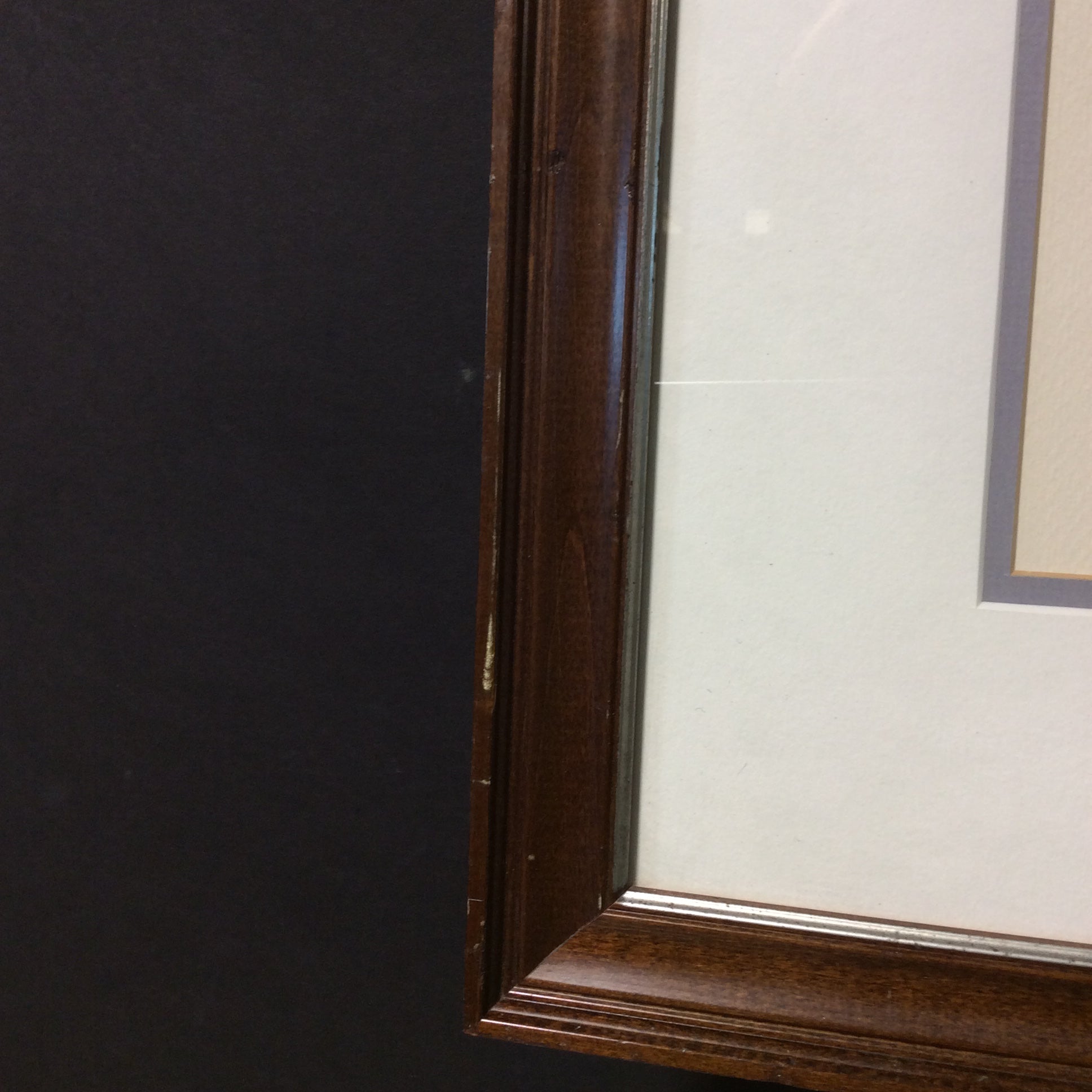 Paul N. Norton Signed Moline, Illinois Riverfront Watercolor Print In Wood Frame 29" x 23"