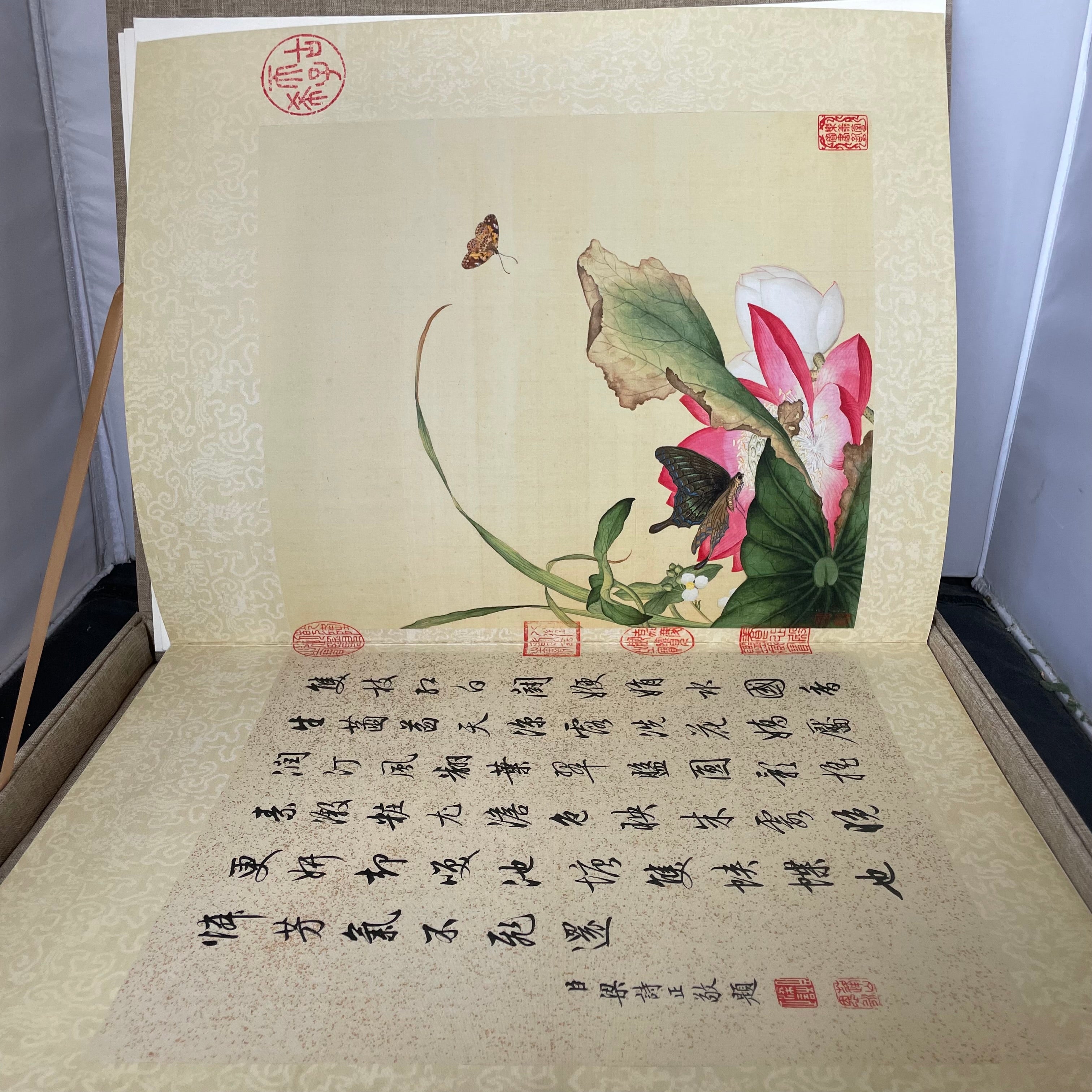 Set of 10 Lang Shining Birds and Flowers Eternal Spring Art Prints by Giuseppe Castiglione in Box