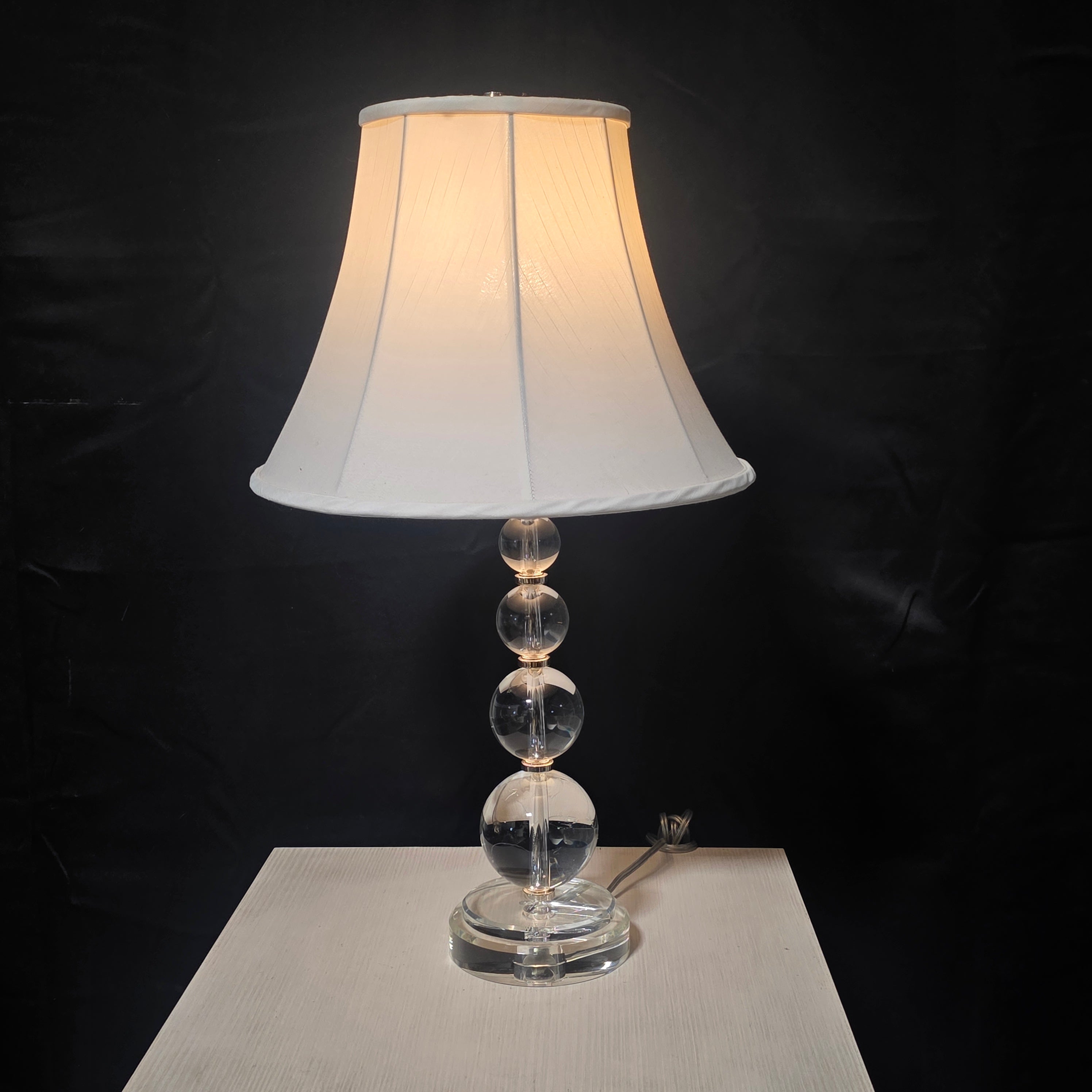 Modern Crystal Spheres Table Lamp 15"Dx28"