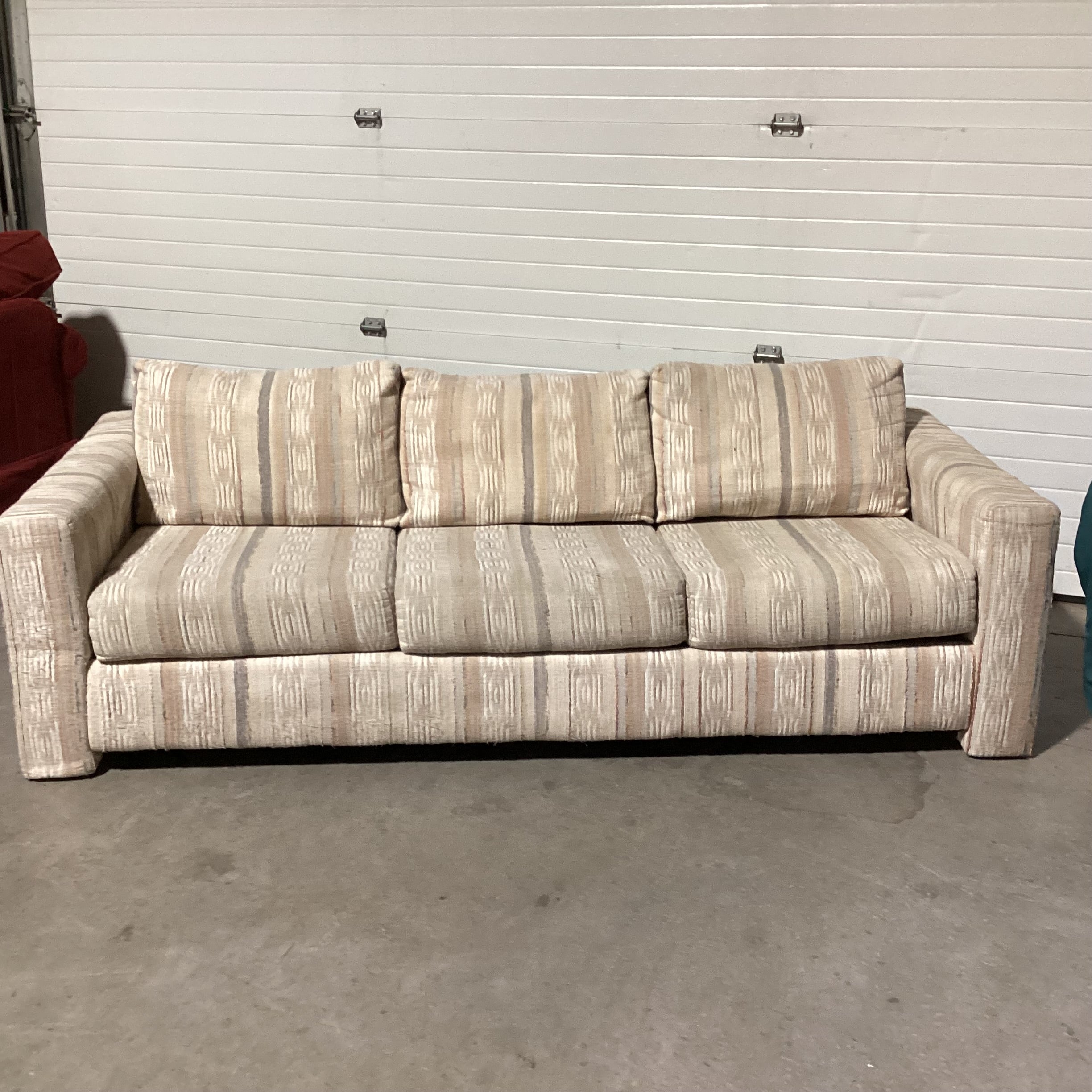 Sand Pastels Texture Woven Sofa 83"x 36"x 26"