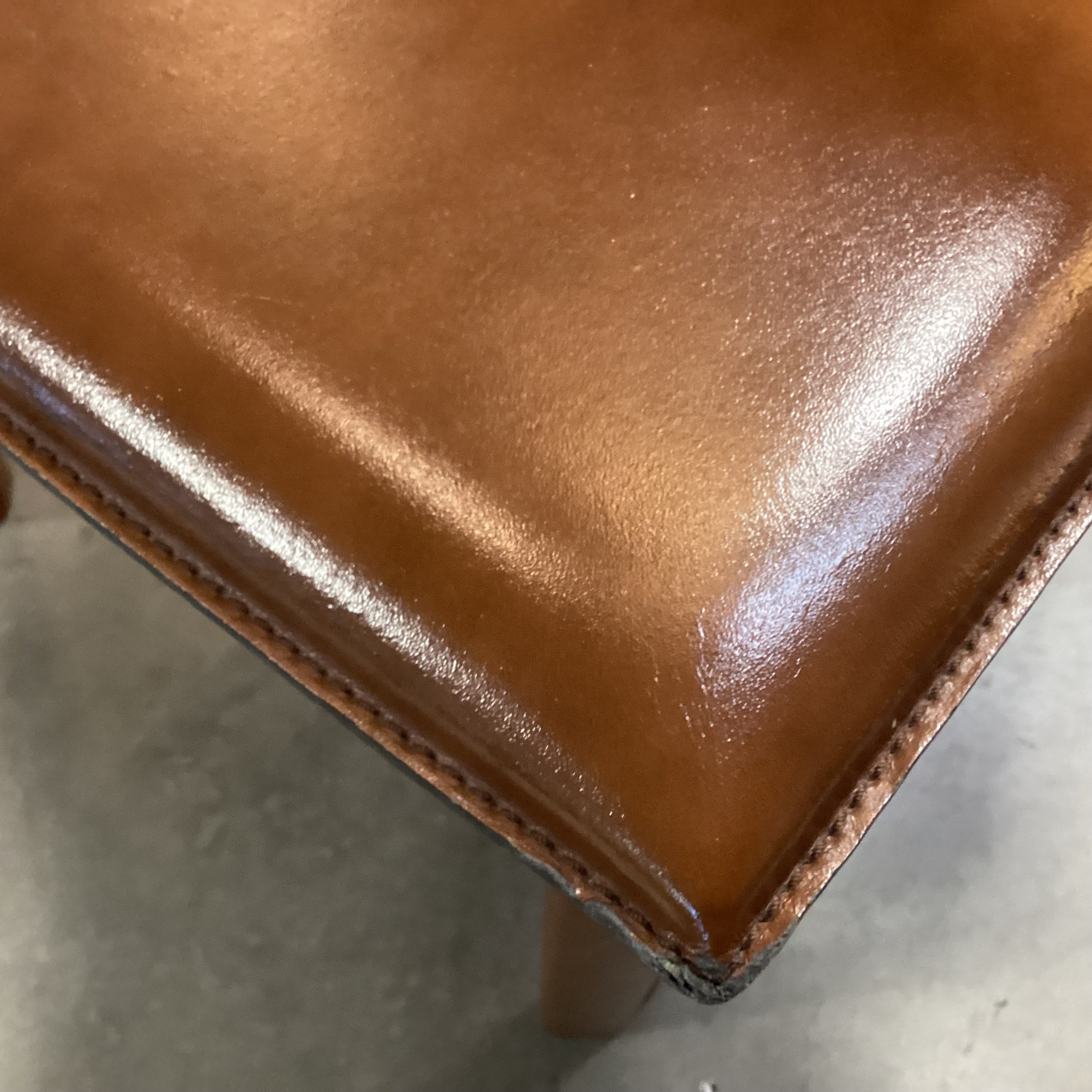 Modern Leather Wrapped Dining Chair 18.5"x 20"x 33.5"