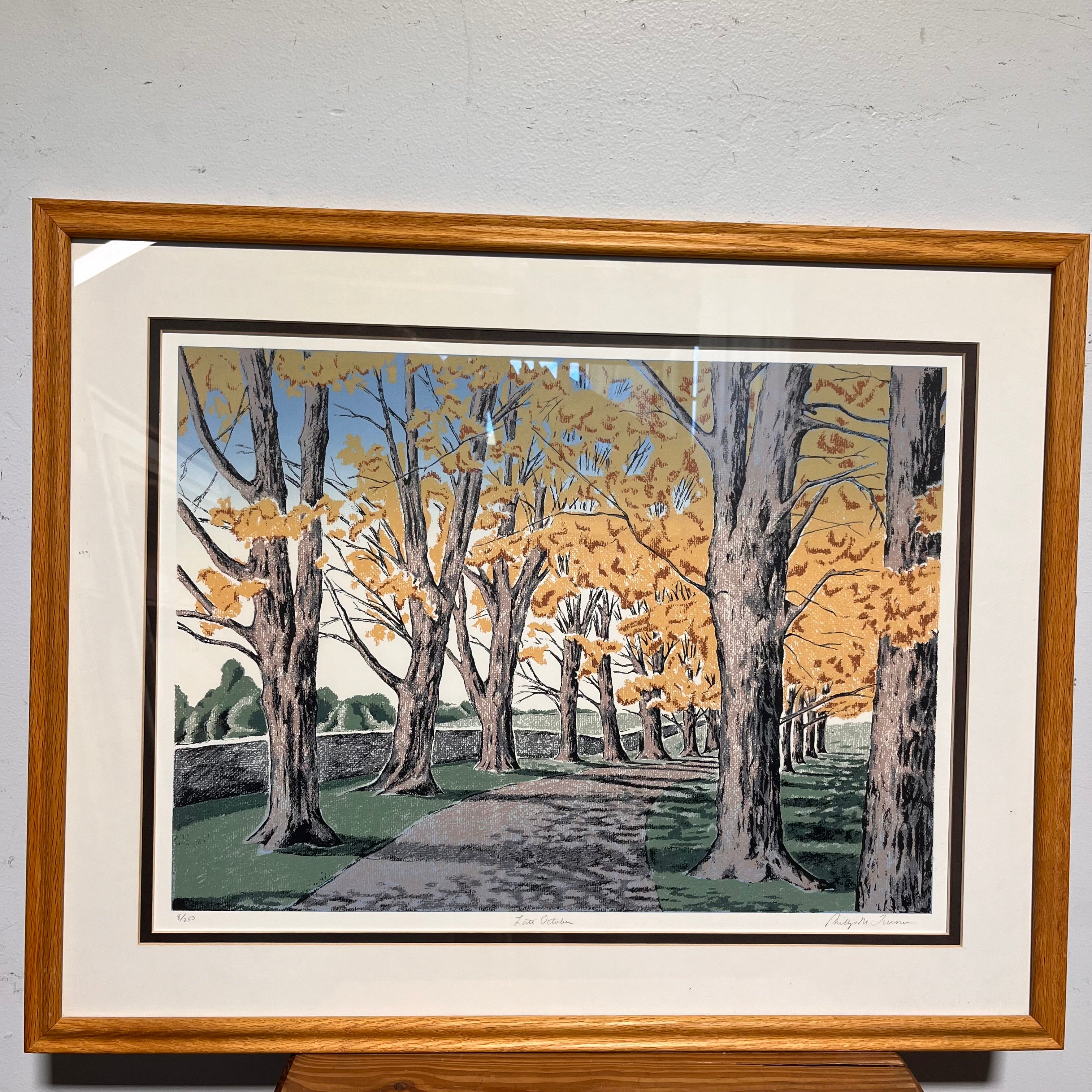 Phillips M. "Late October" Ltd. Ed. Print on Paper Wall Decor; 29.75"x 23.75"