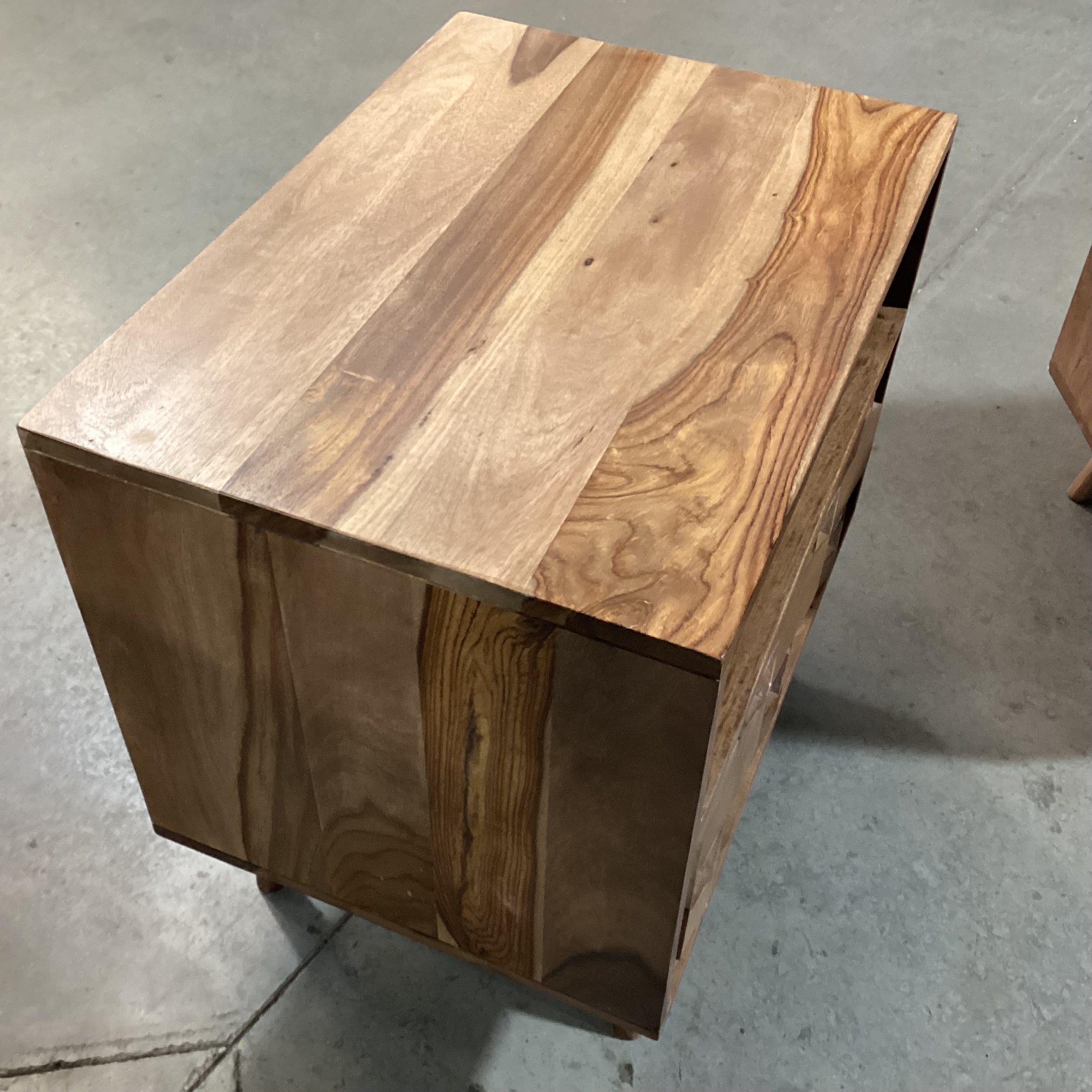 Moes Home Mid Century Style Wood with 1 Drawer & Open Cubby End Table 22"x 16"x 22"