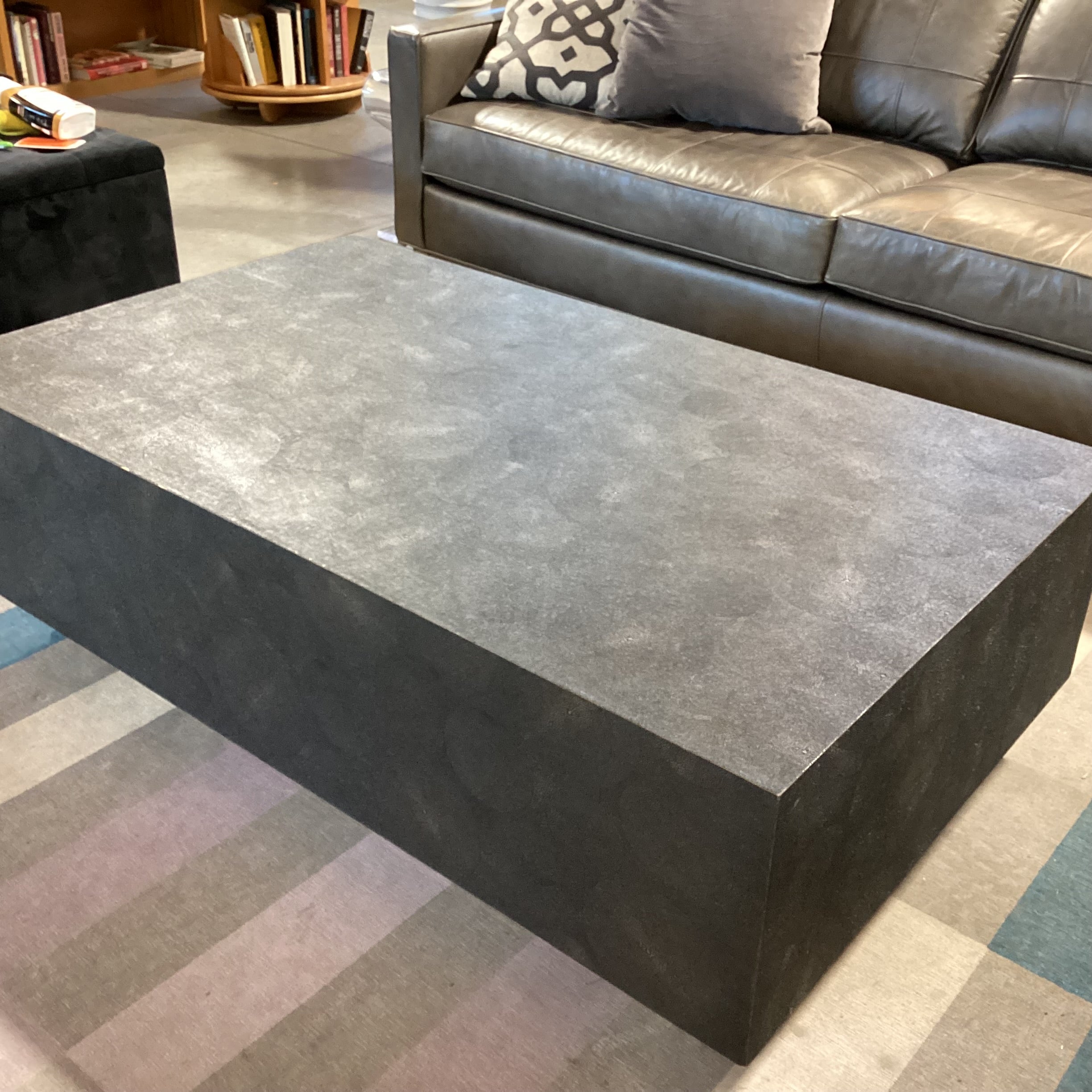 Made Goods Faux Shagreen Coffee Table 50"x 30"x 16"