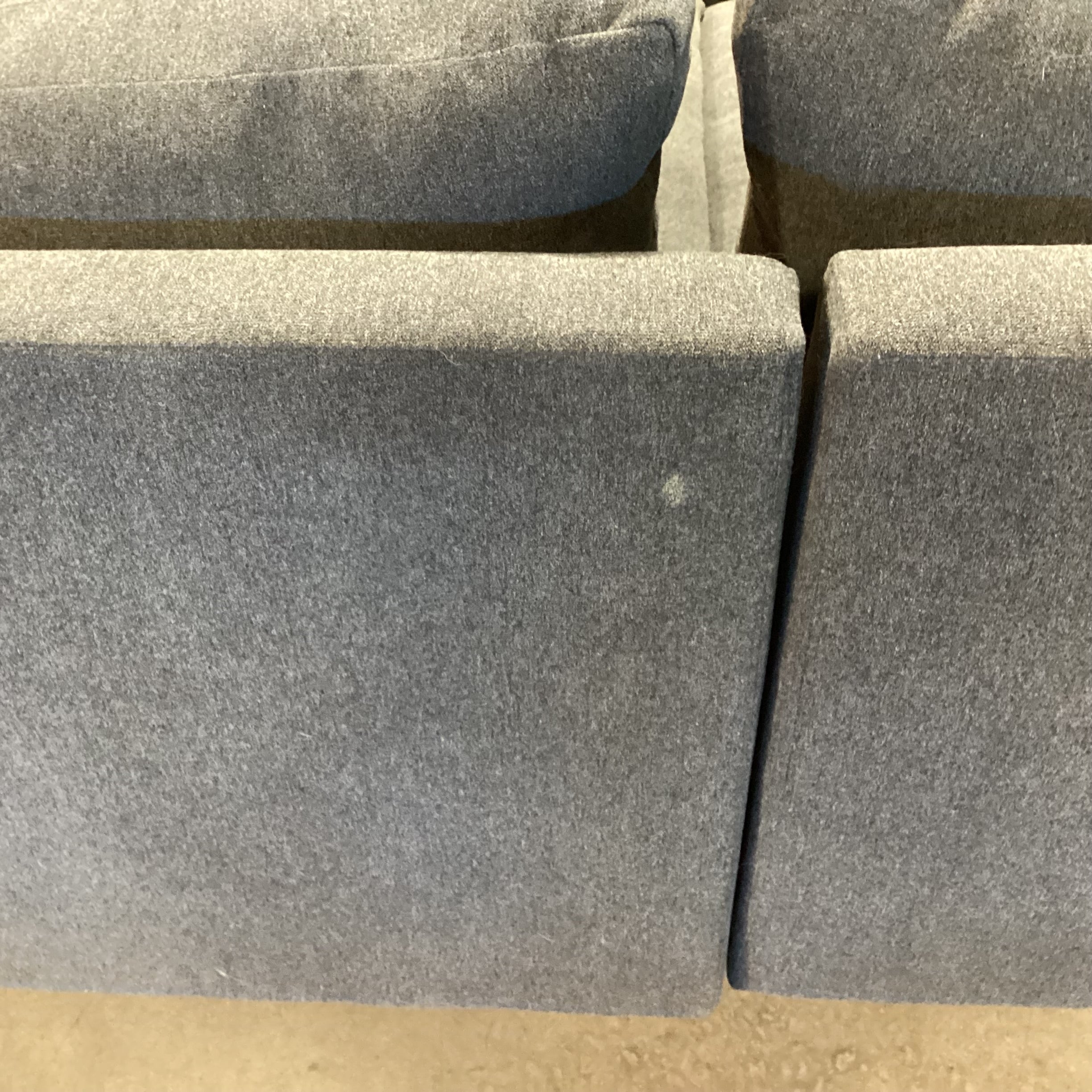 West Elm Harmony Dark Grey 3 Piece Sectional 110"x 120"x 42"x 28.5"