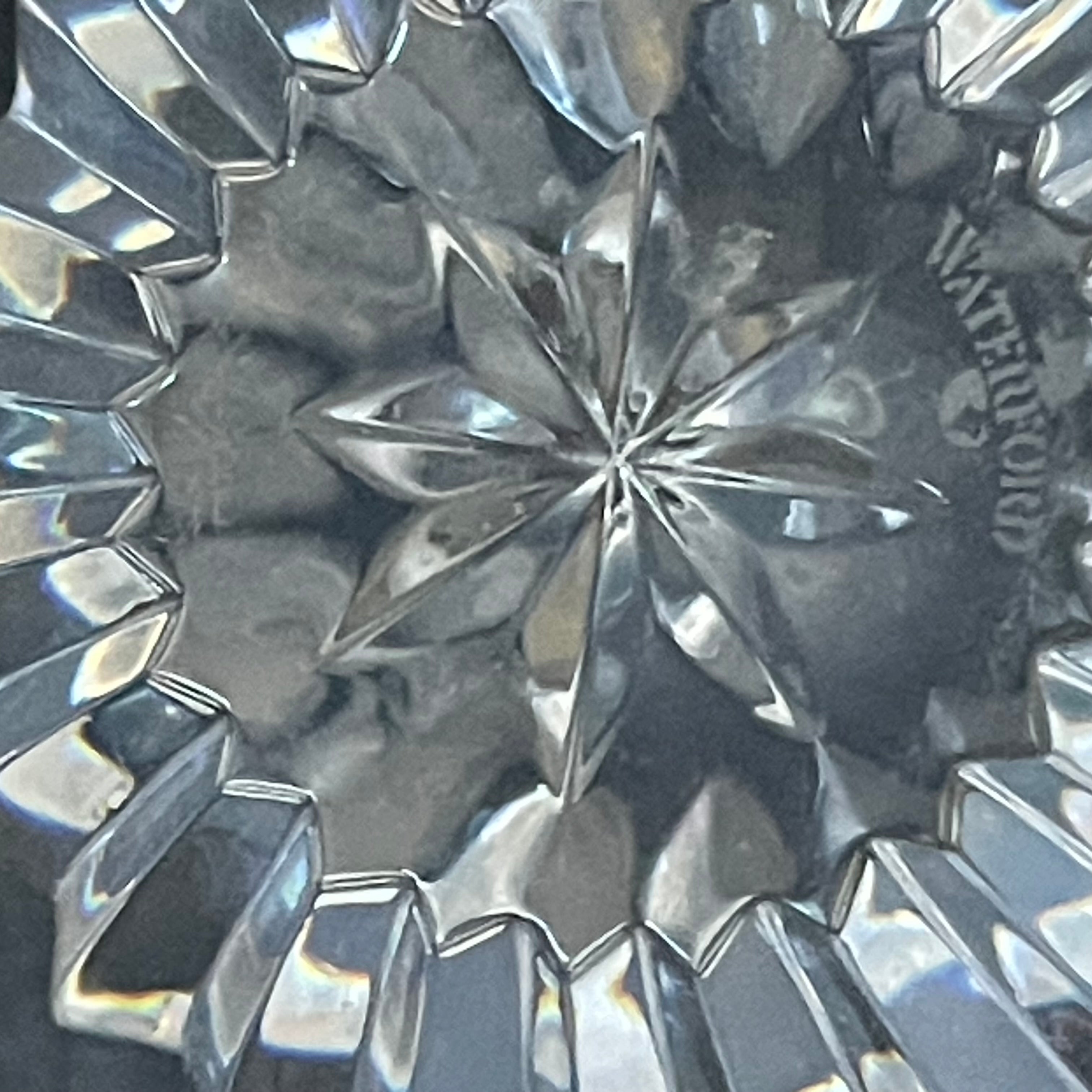 Vintage Waterford Crystal Apple Paperweight, 3"x 3"