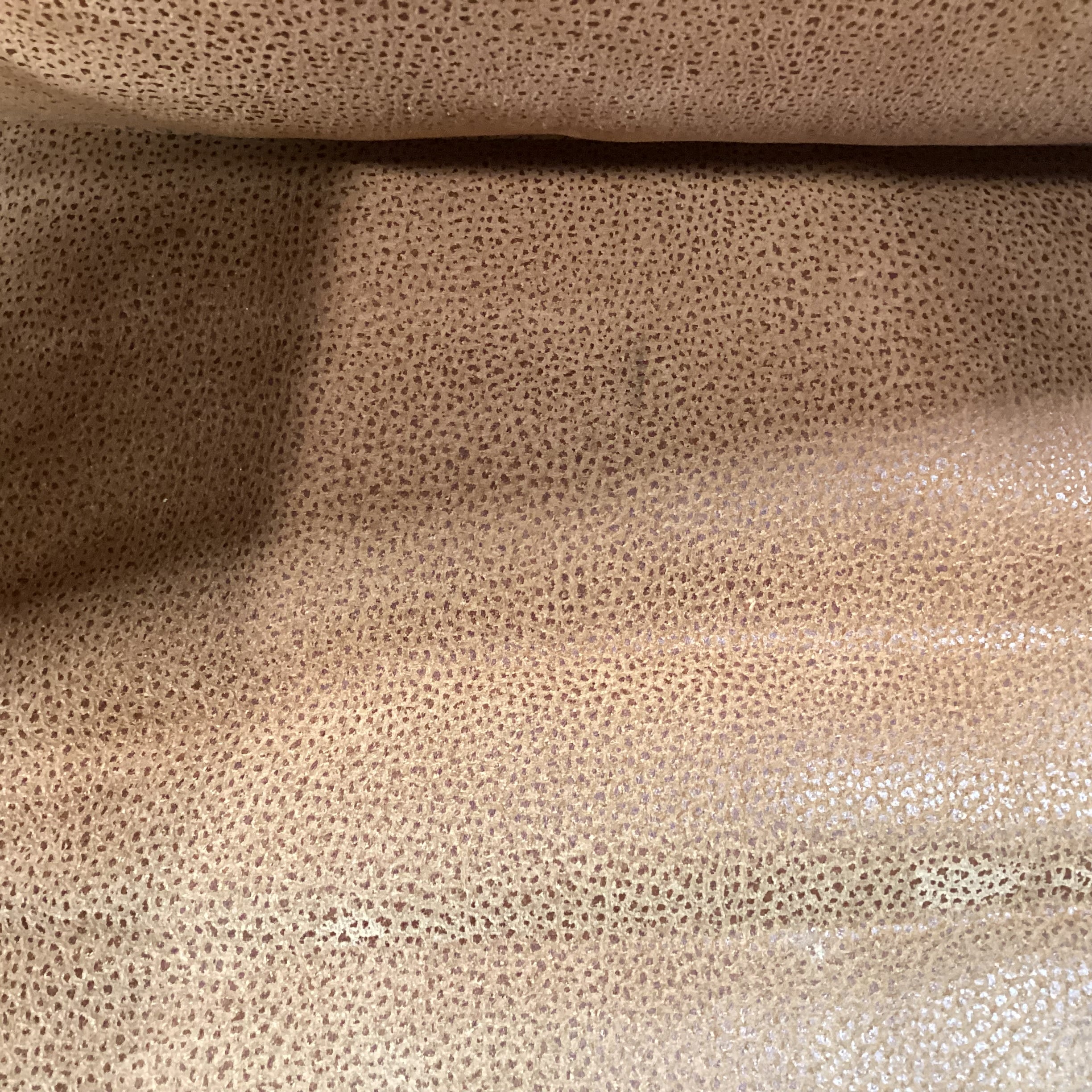 D Langston Tan Textured Leather Nailhead Down Mix Chair 40"x 38"x 30"