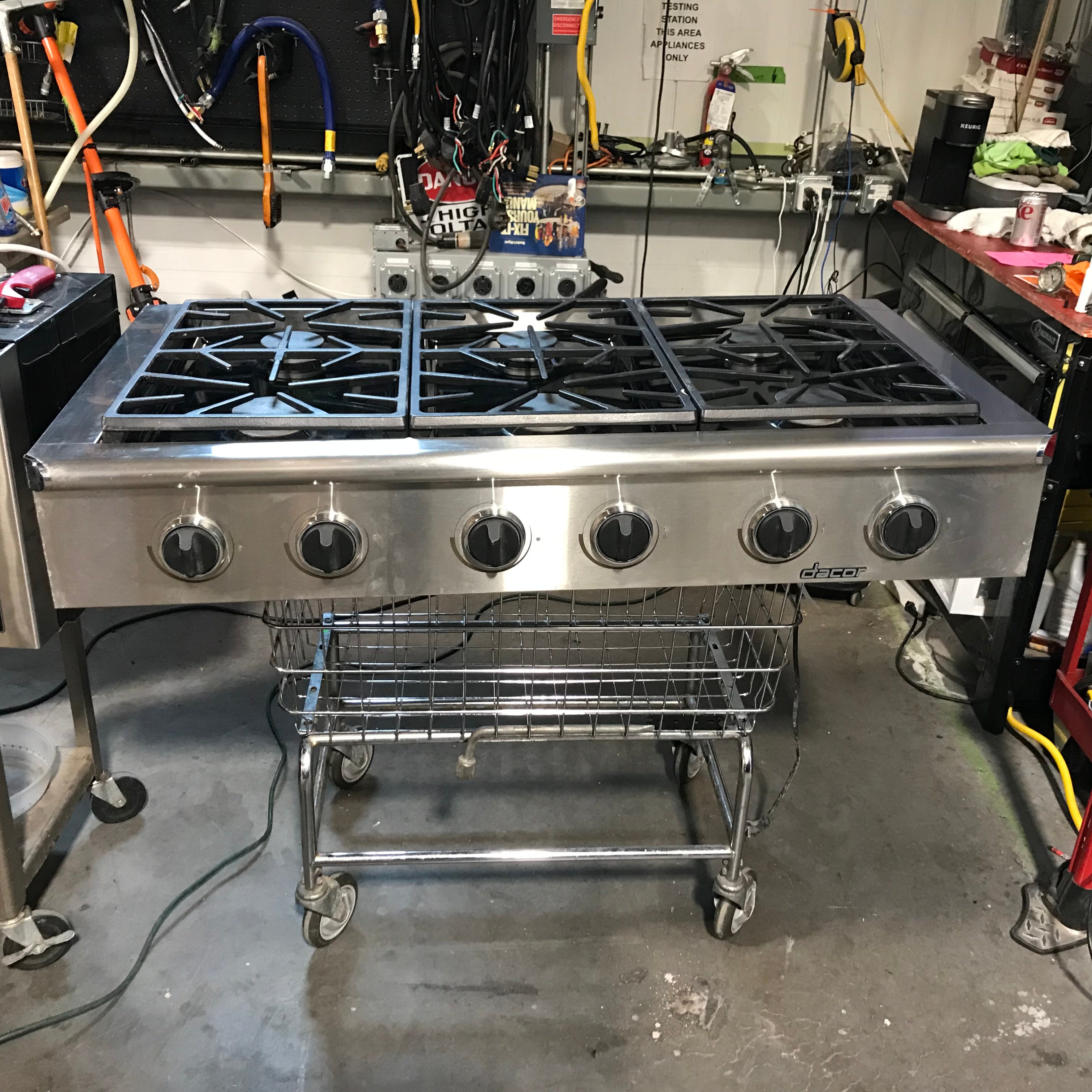 Dacor 48" Stainless Steel 6 Burner Cooktop 48"x 26.5"x 8"