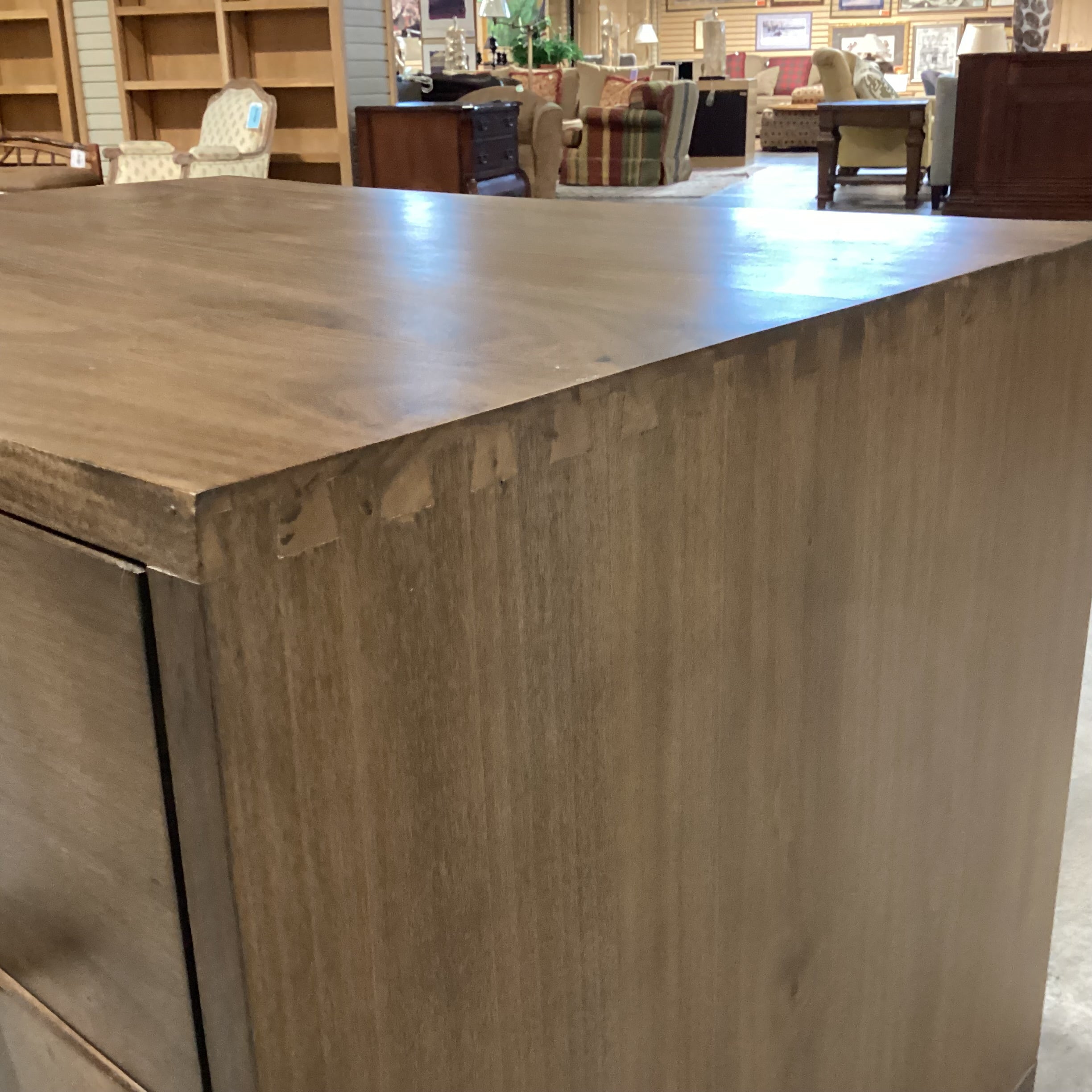 Trey Modular Wood with Metal & Leather Pulls Filing Cabinet 30"x 22"x 31"