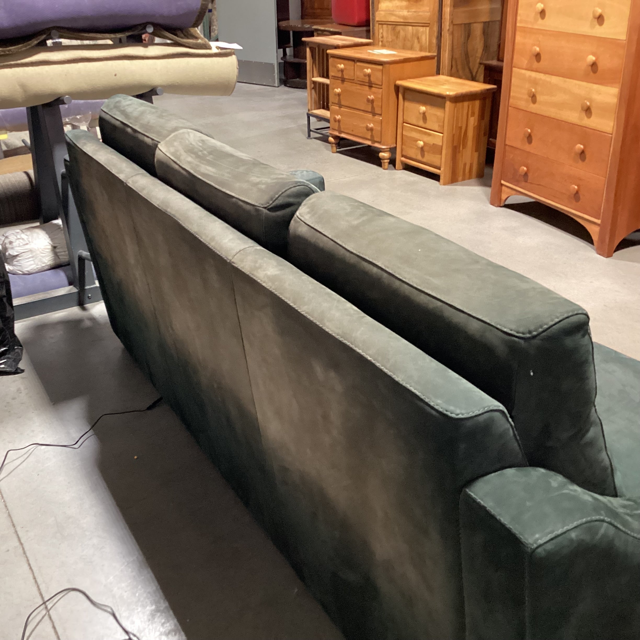 American Leather Furniture Jade Ultra Suede Power Reclining Sofa 94"x 41" to 68"x 41"