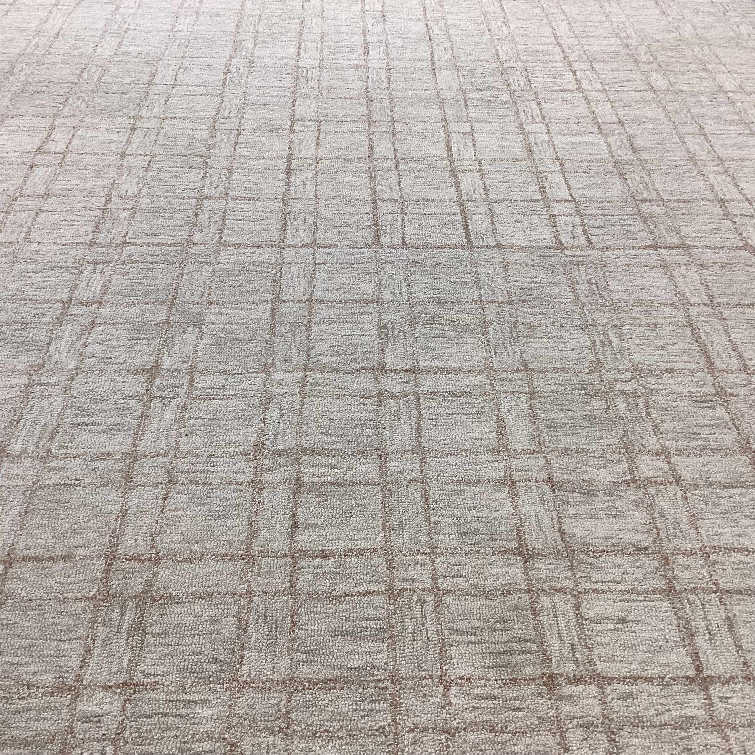 Chris Loves Julia LoLoi Polly Collection Khaki Sand Loop Wool Rug 9'3"x 13'