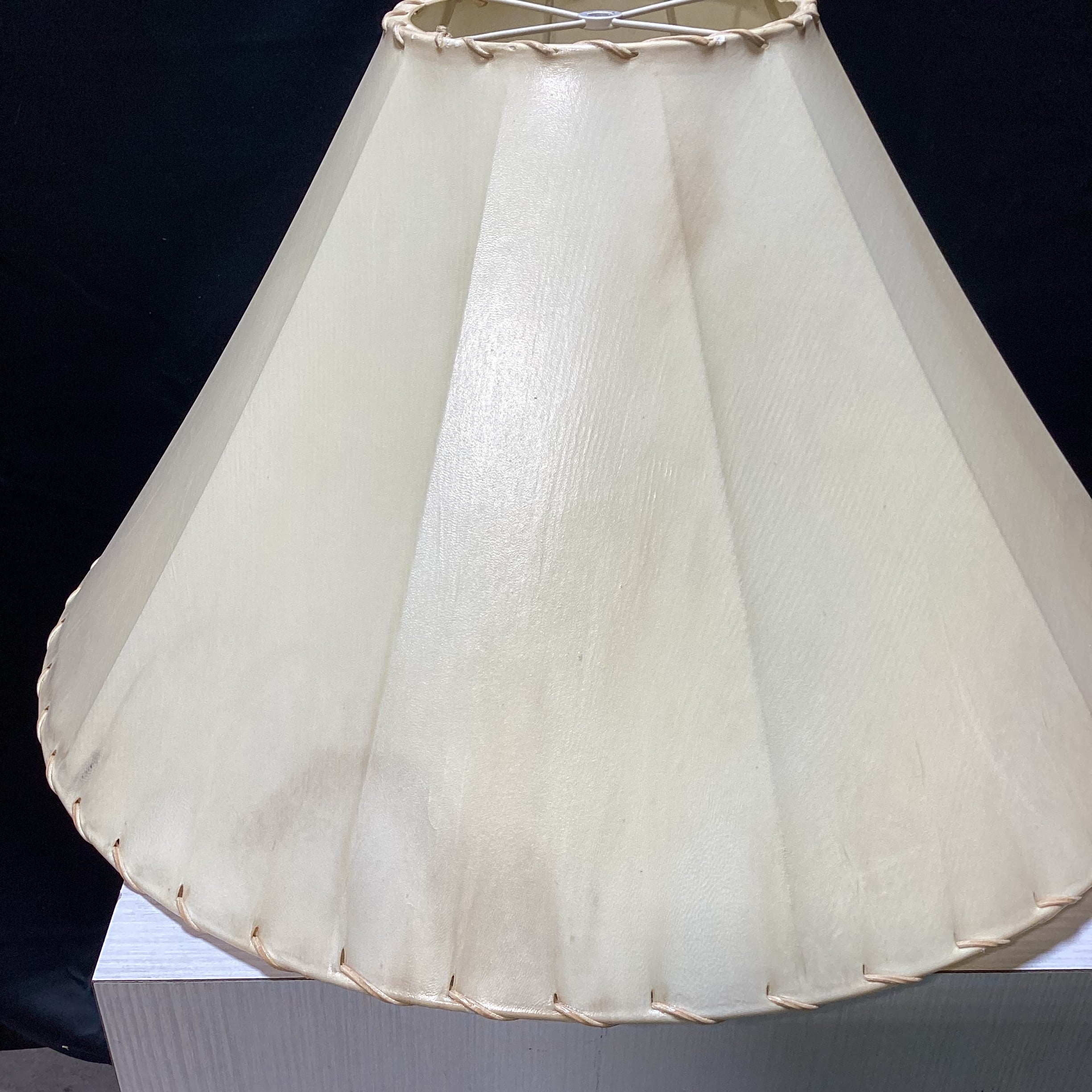 Raw Hide Rustic Lamp Shade (2) 26" x 16.5"