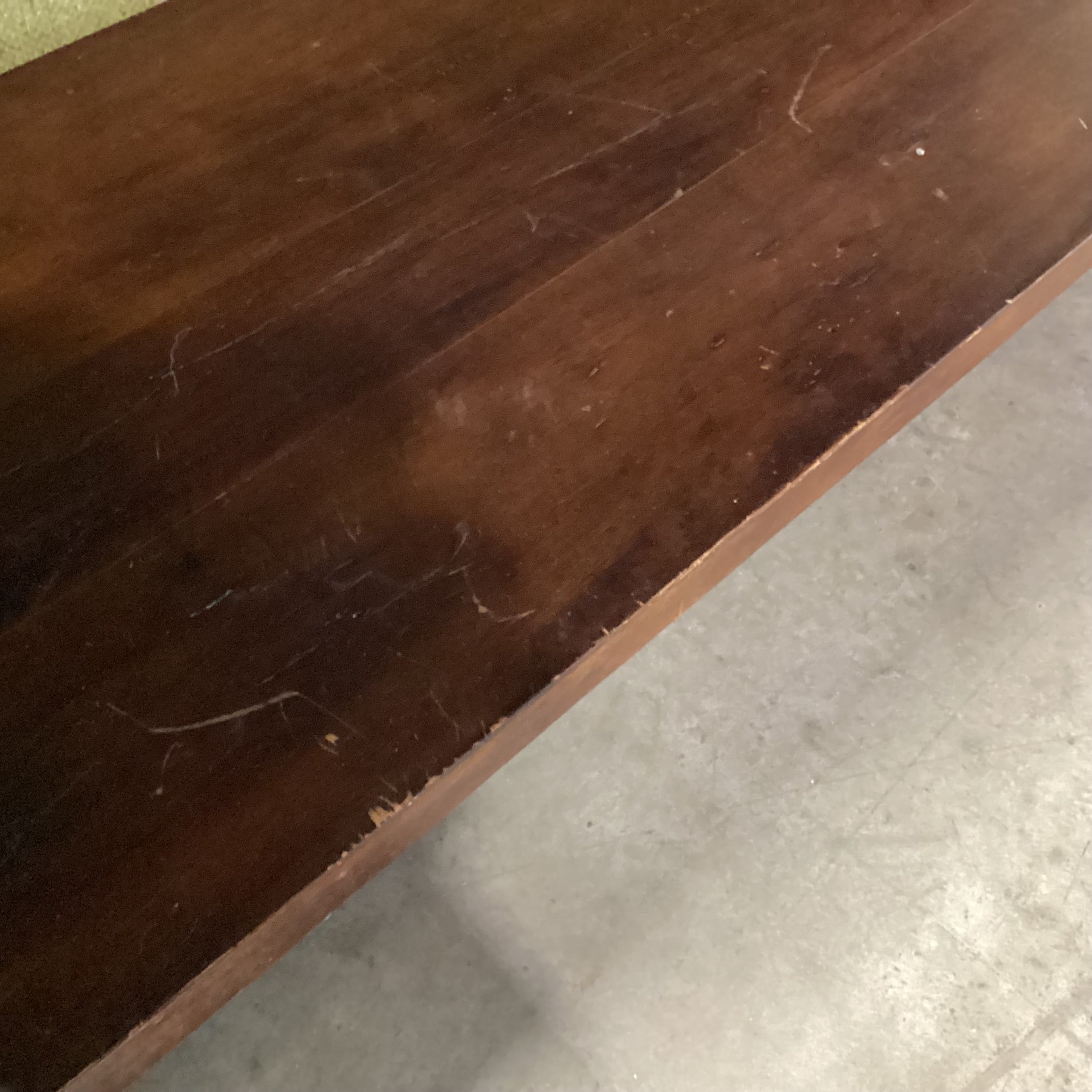 Solid Dark Finish Wood Carved Legs 2 Drawer & Bottom Shelf Console Sofa Table 52"x 18"x 30"