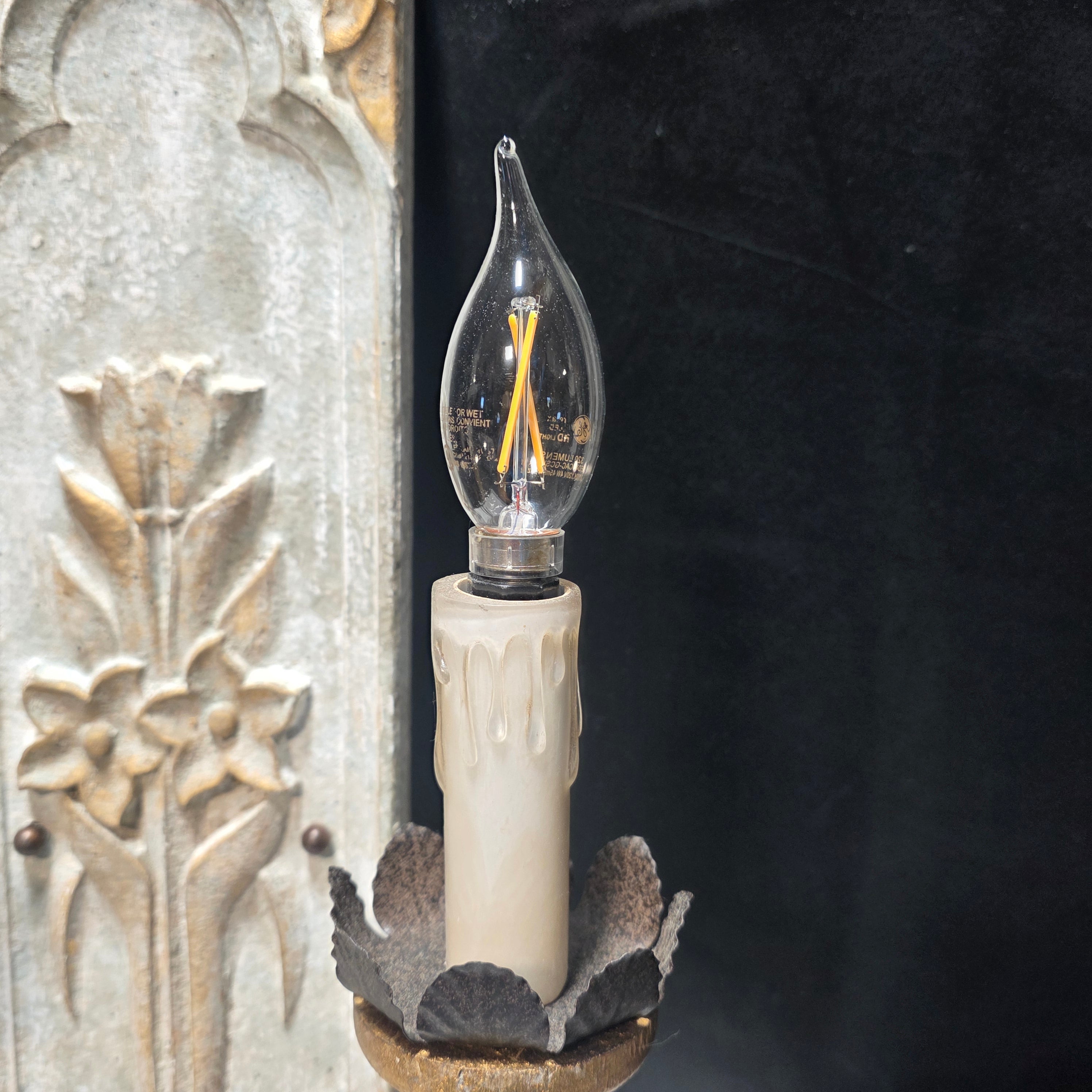 Rustic French Demanor Wall Sconce 11"x5"x20"