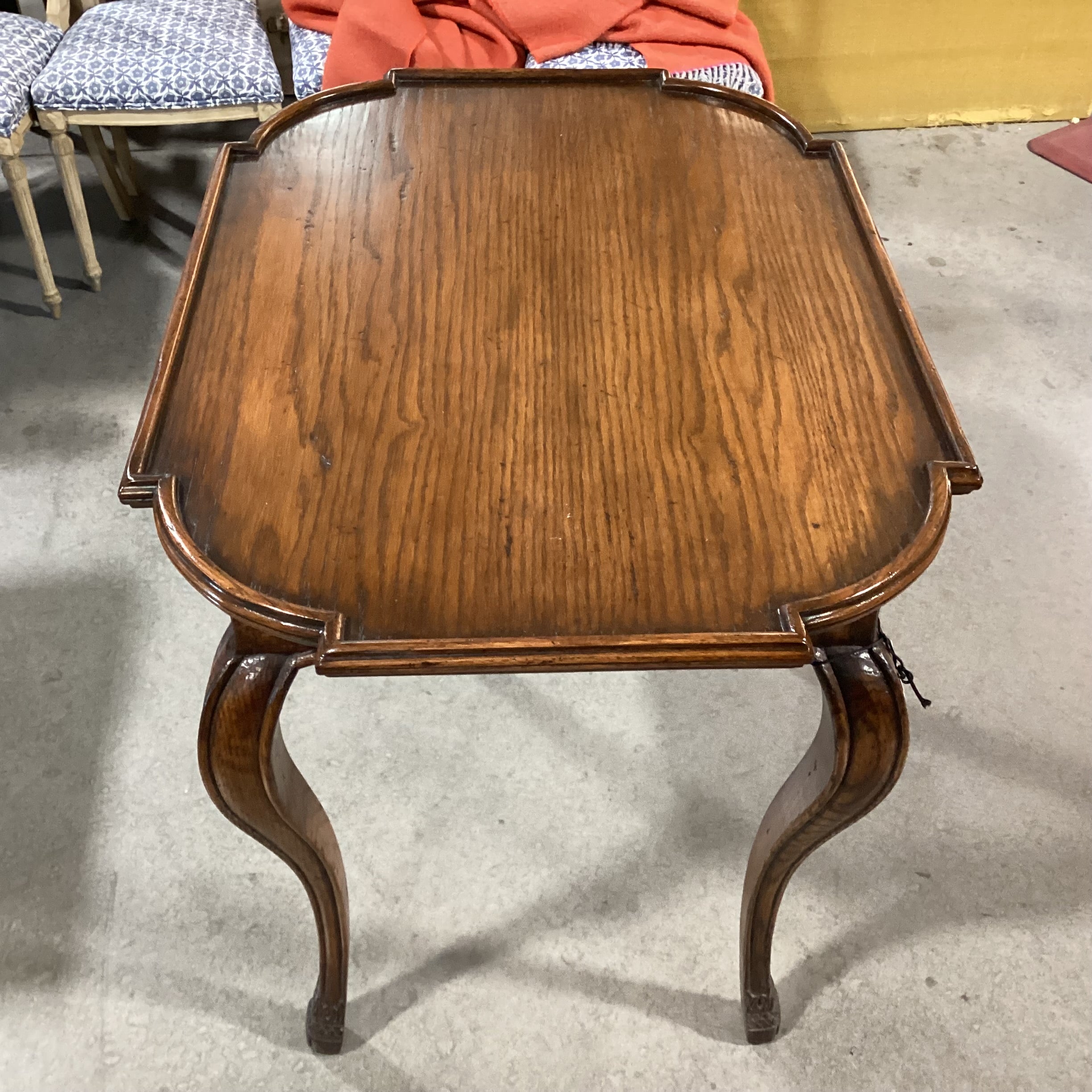 Ornate Carved Finished Wood Accent Table 35"x 26"x 28.5"
