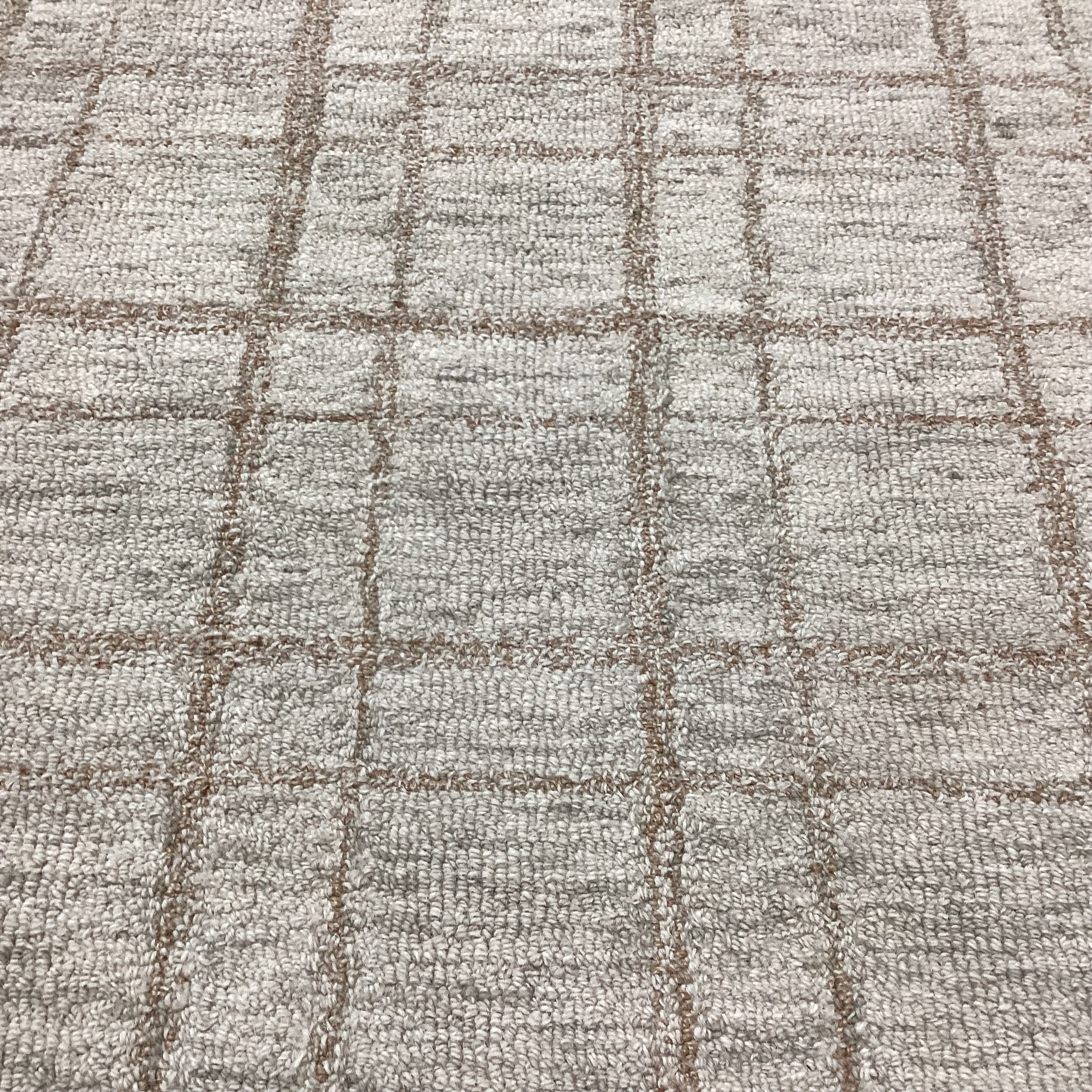Chris Loves Julia LoLoi Polly Collection Khaki Sand Wool Loop Rug 8'6"x 11'6"