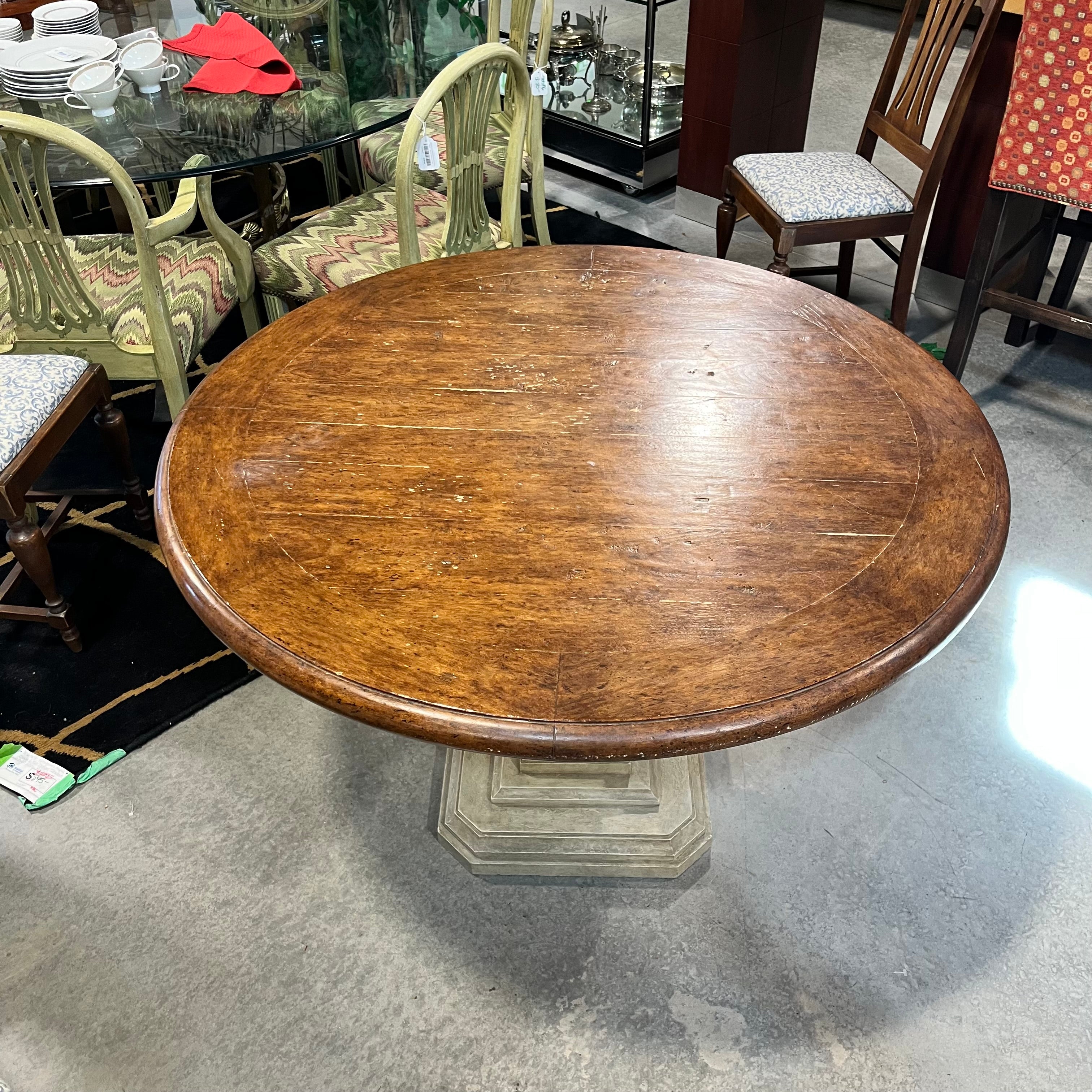 Round Wood Dining Table  47"Diameter x 30"