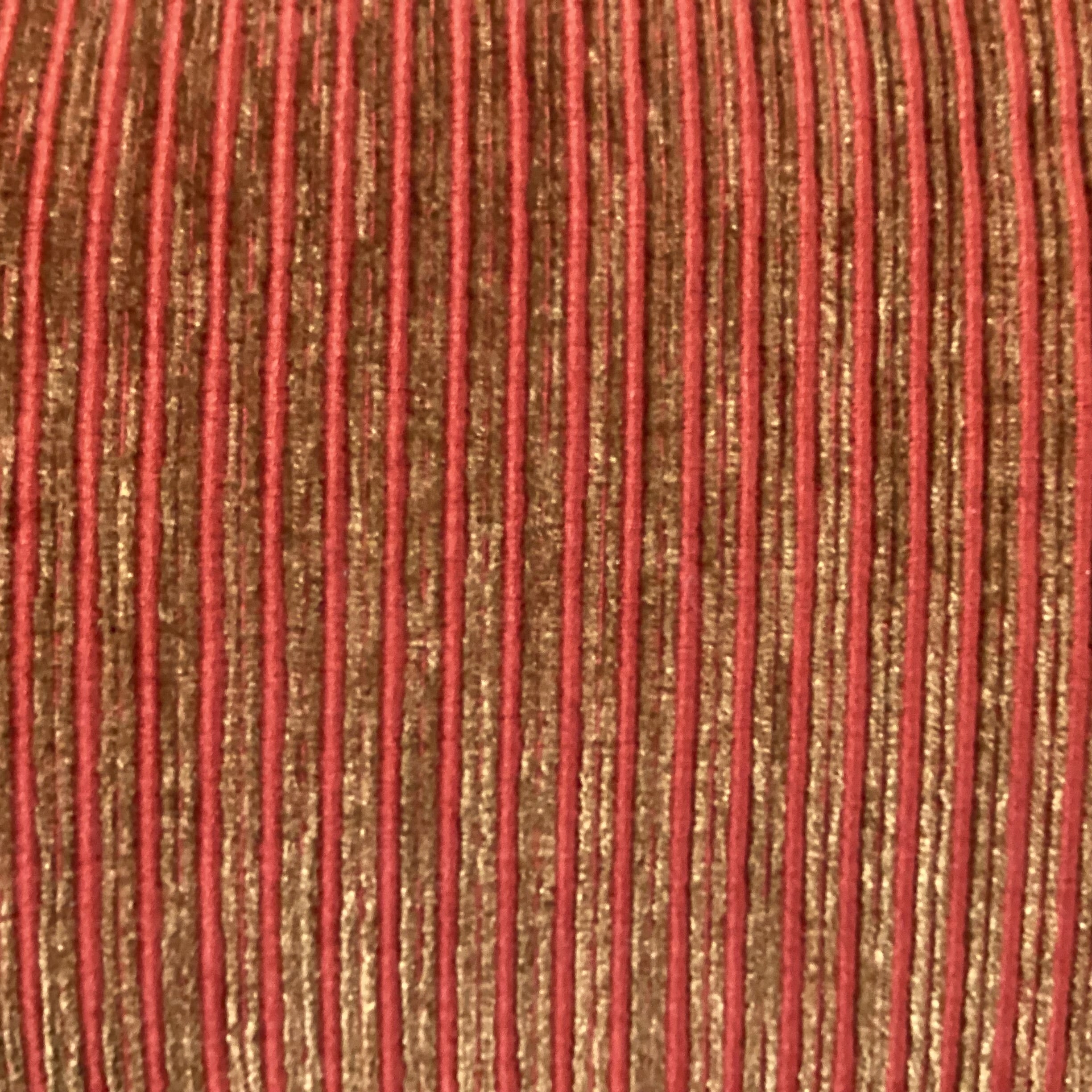 Red Orange Ribbed Textured Woven Down Mix Chair 37"x 39"x 30"