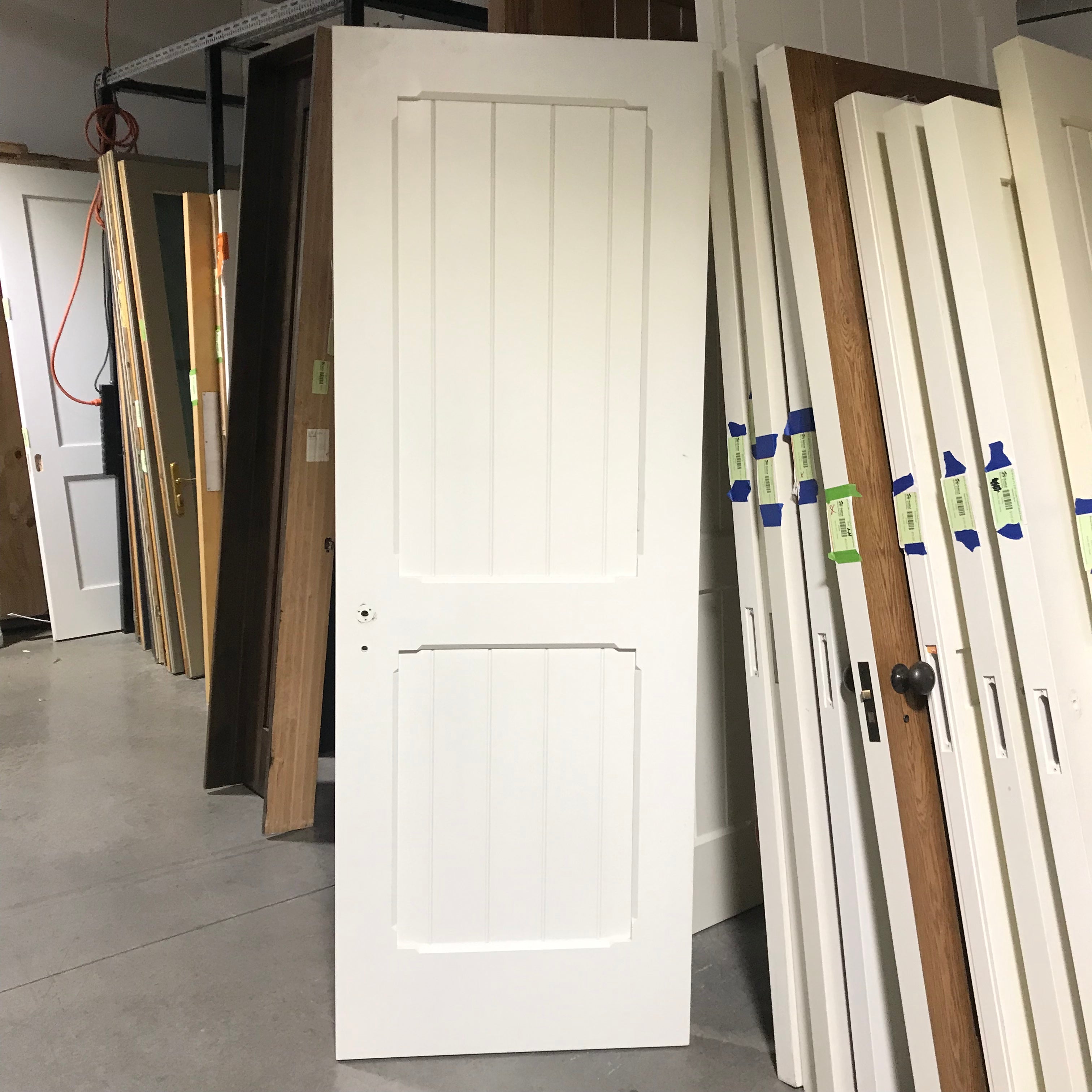 31.75"x 88"x 2.25" Cream 2 Vertical Panel Interior Door