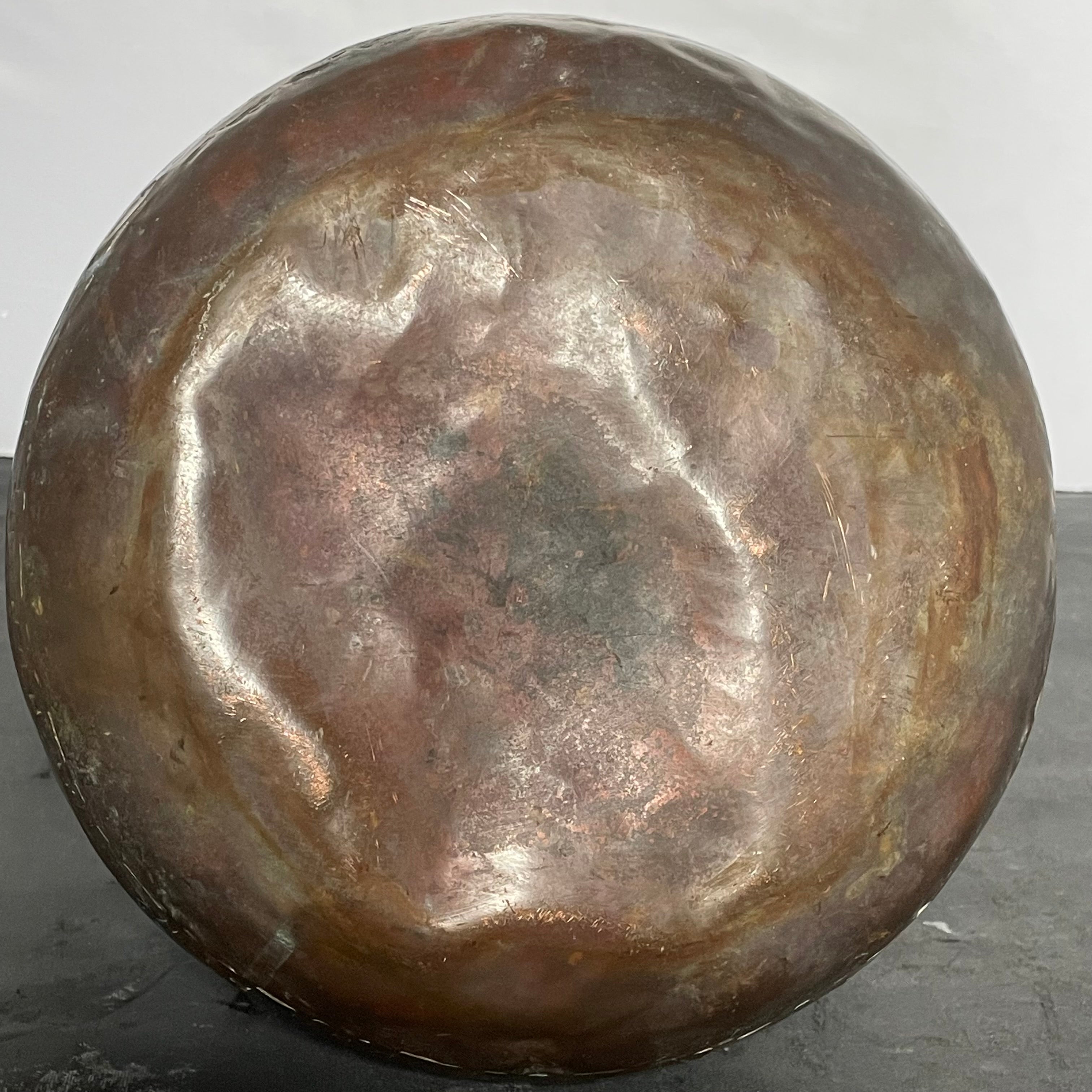 Antique Copper Cooking Pot, 9"x 5.5"