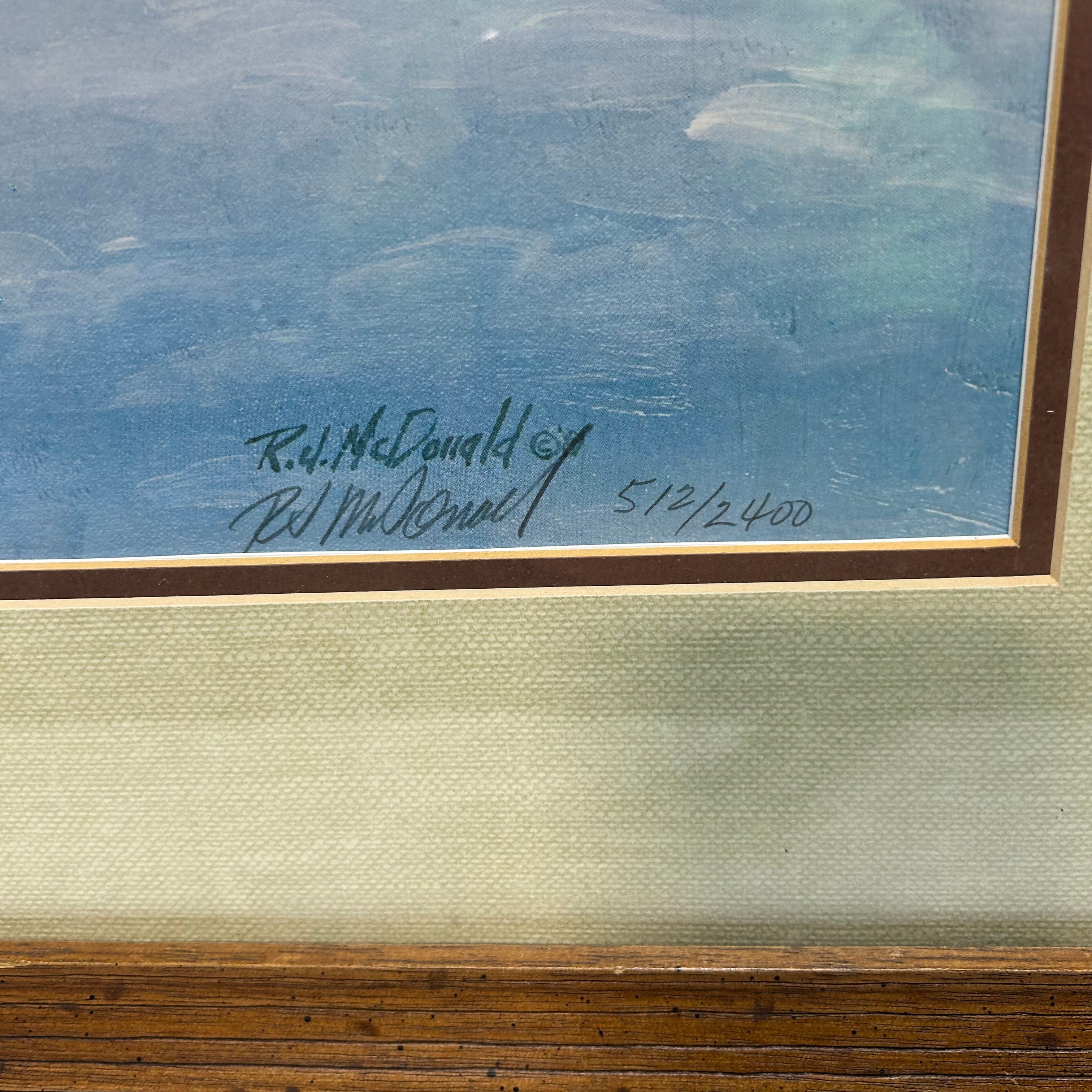 Ralph J. McDonald "November Encounter" Print 512/2400 Signed 34"x 30"