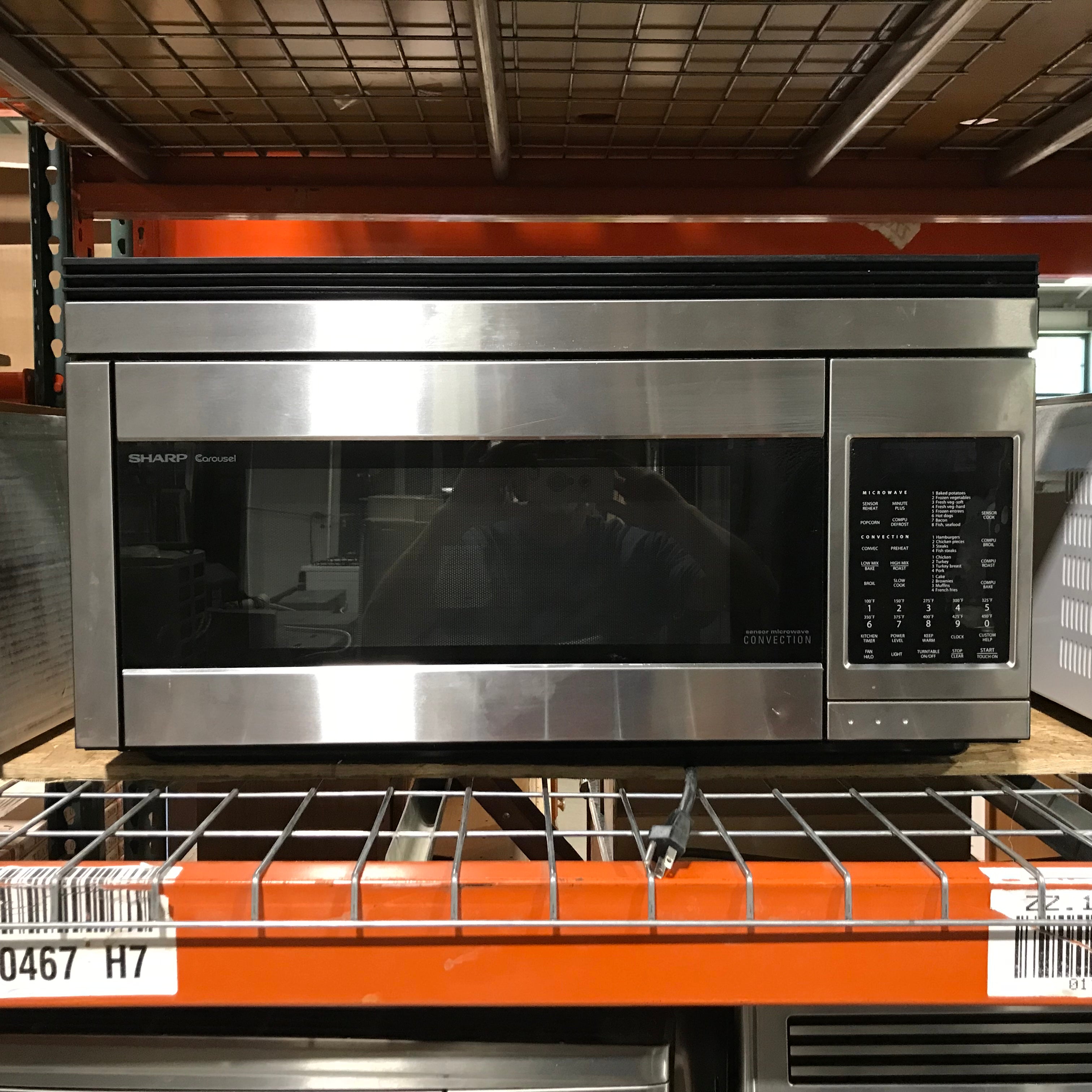 Sharp Carousel Stainless Steel Over-The-Range Microwave/Oven 30"x 15"x 15"