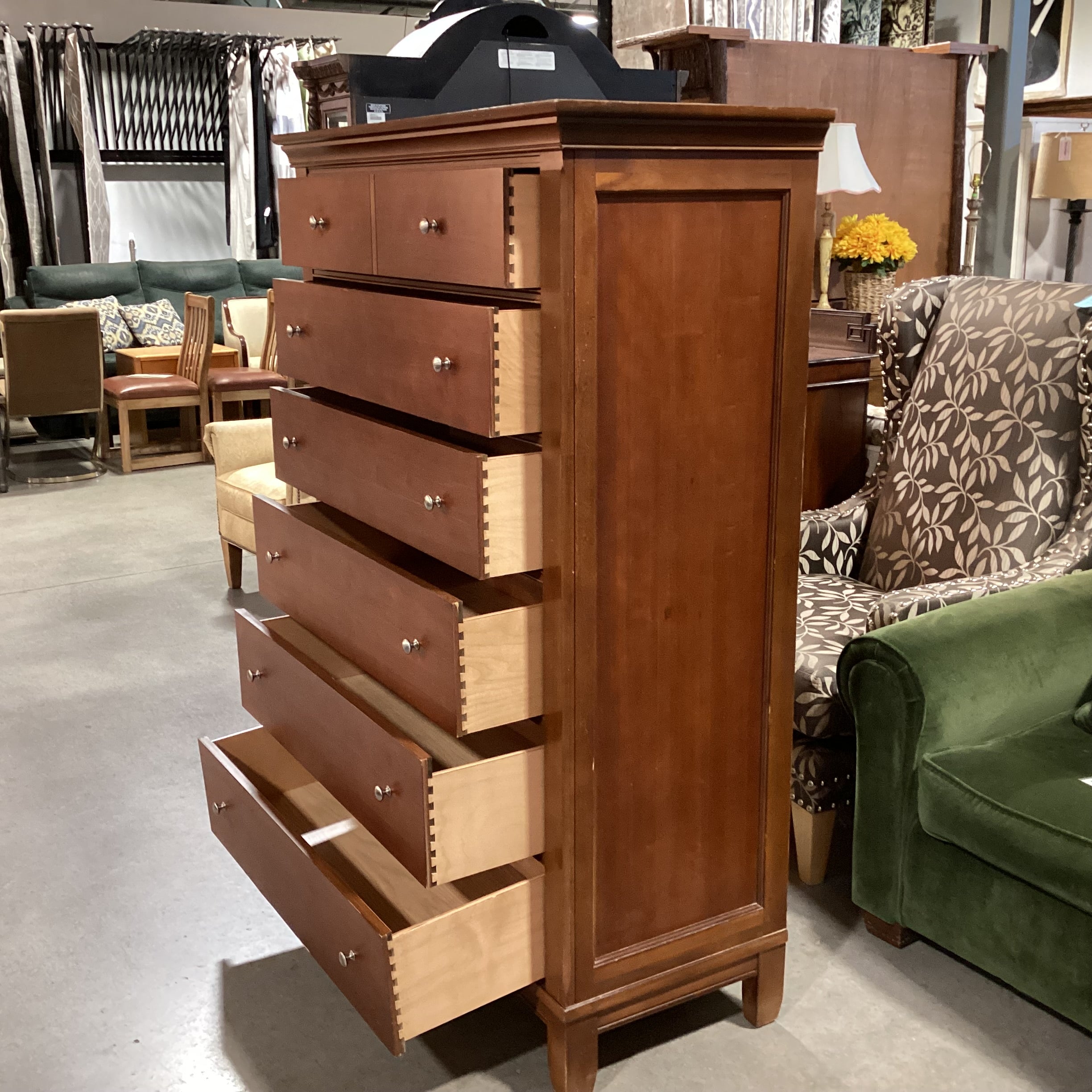 Thomasville Finished Wood 6 Drawer Chest 42"x 19"x 60.5"
