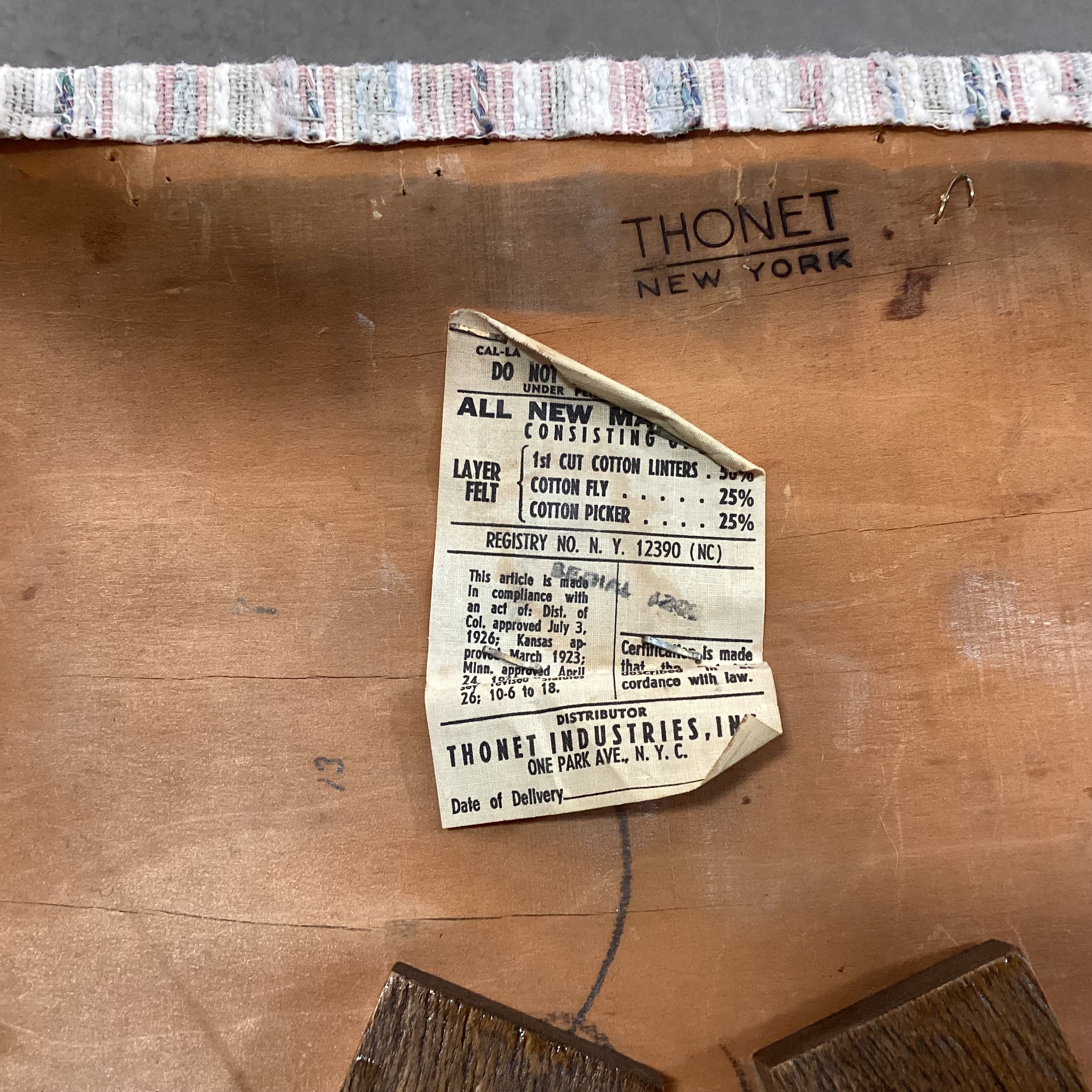 SET of 6 Thonet Mid Century Bentwood & Upholstered Dining Chairs 16"x 19"x 34"