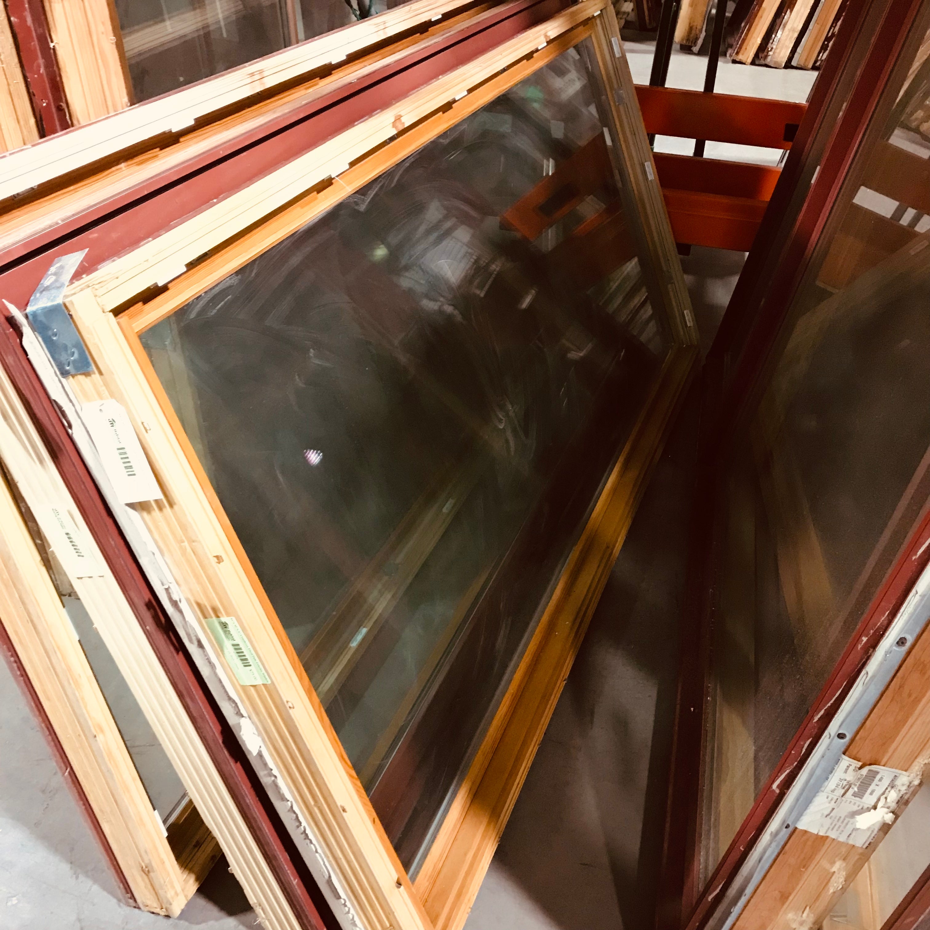 84"x 42"x 4" Cranberry Fixed Pane Exterior Window