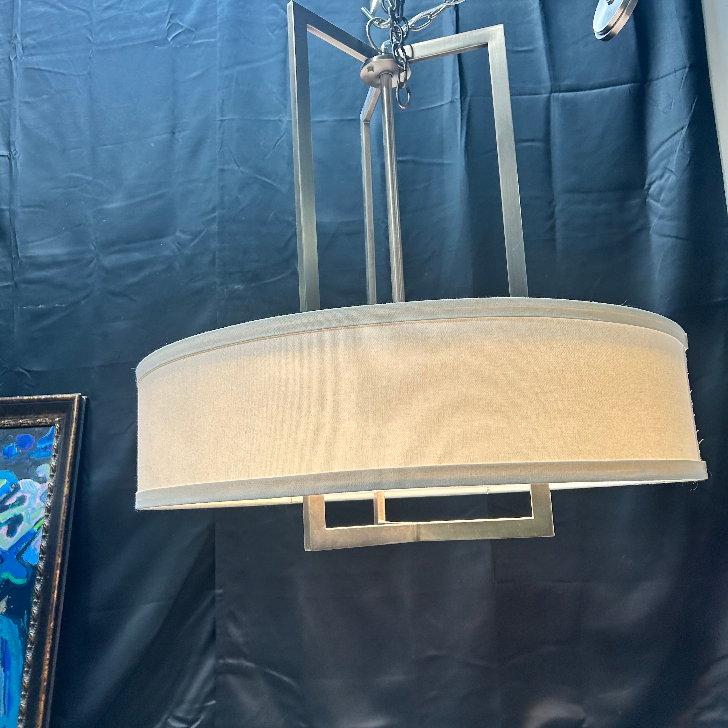 Hinkley Hampton Nickel Pendant Led Light 30"x 30"