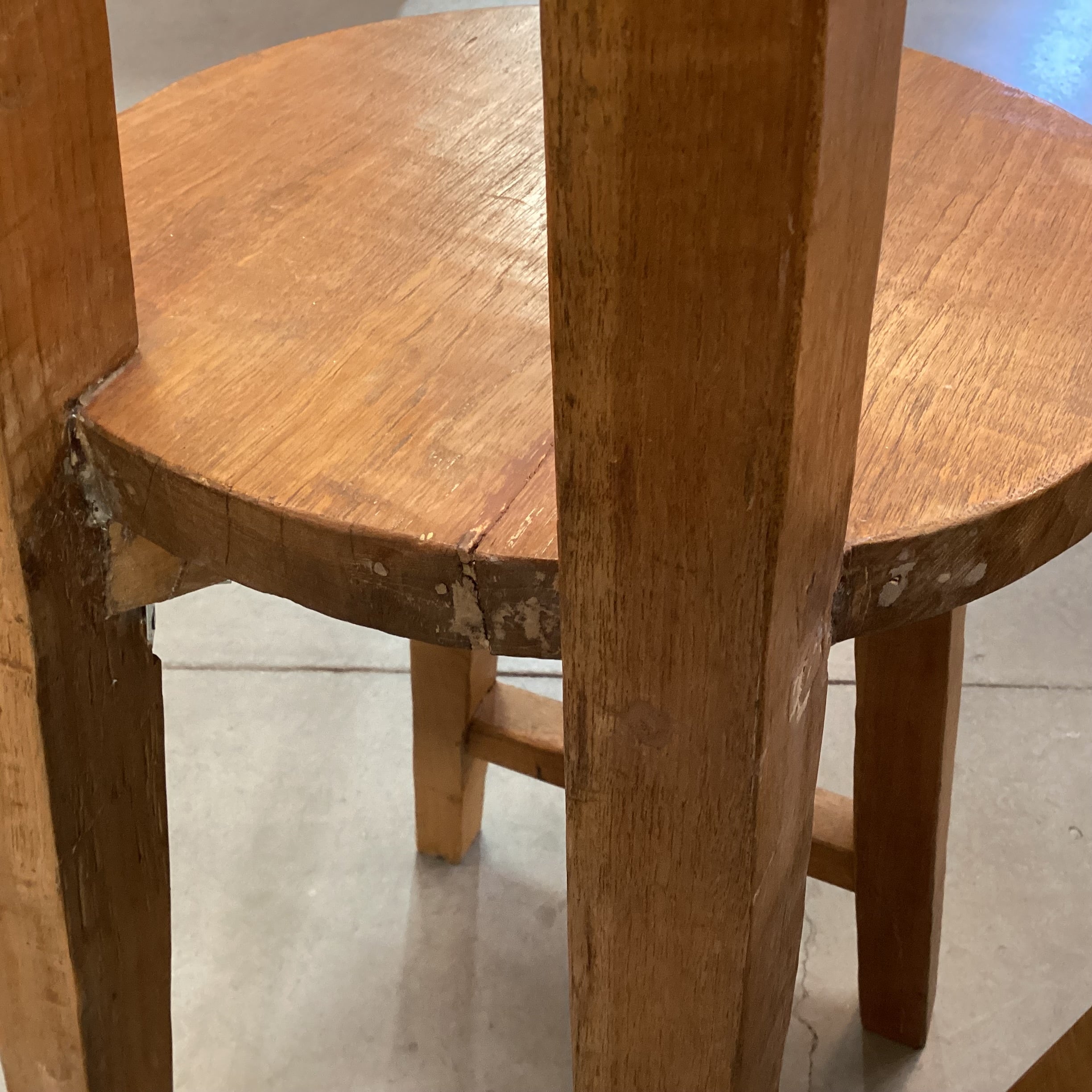 SET of 4 Hand Crafted Solid Wood Barstools 25.5"
