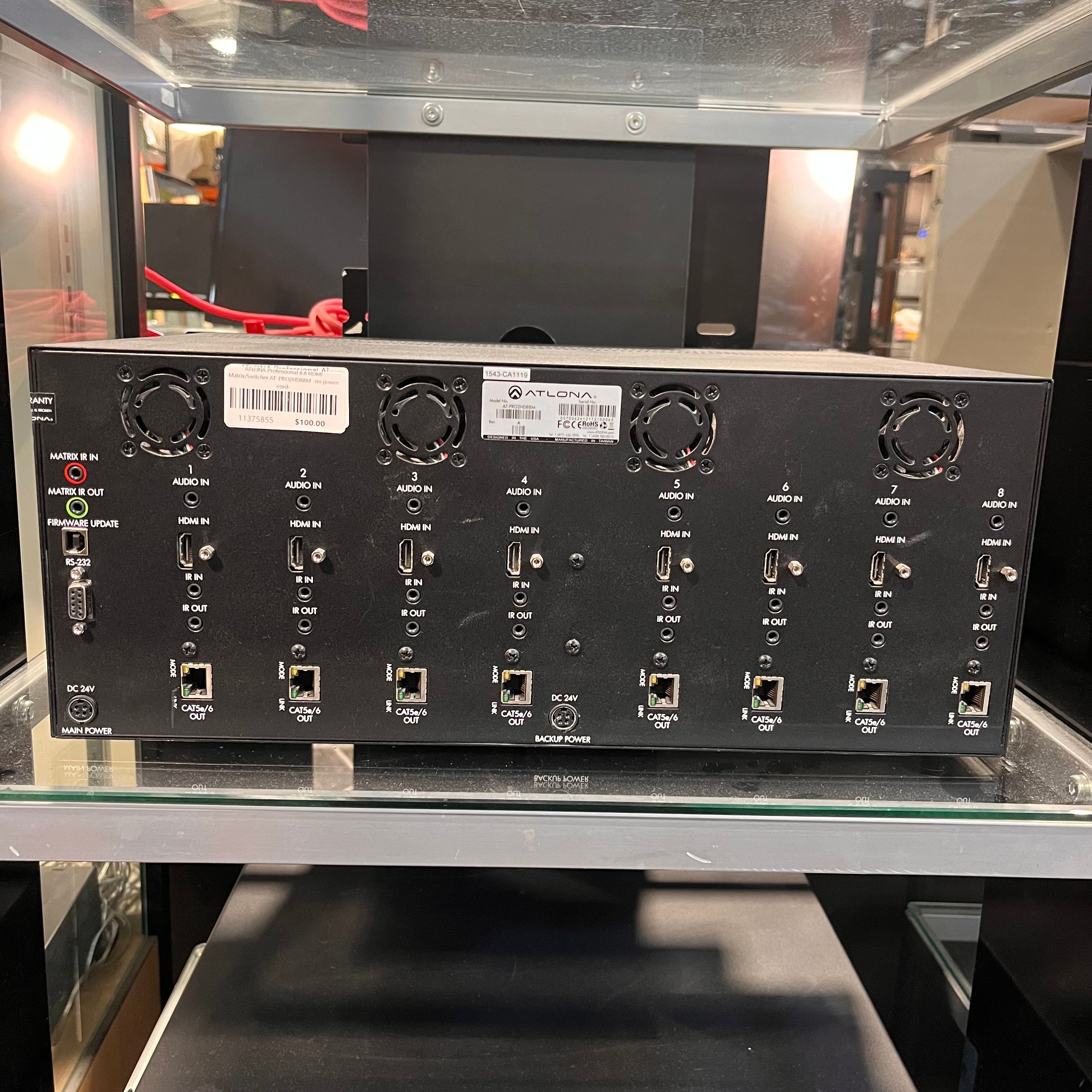 ATLONA Professional 8:8 HDMI Matrix Switcher