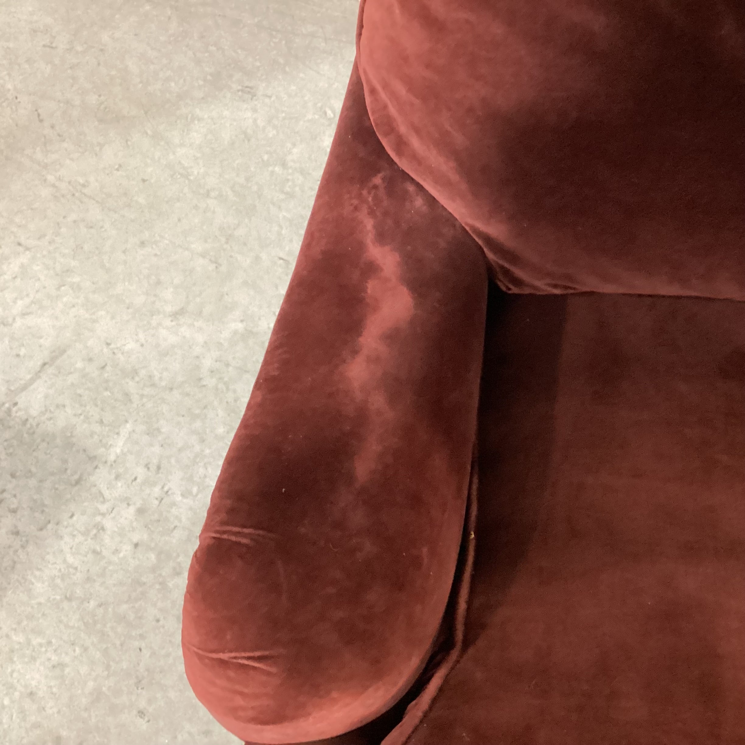 Lee Industries Claret Velvet Down Mix Chair 33"x 38"x 29"