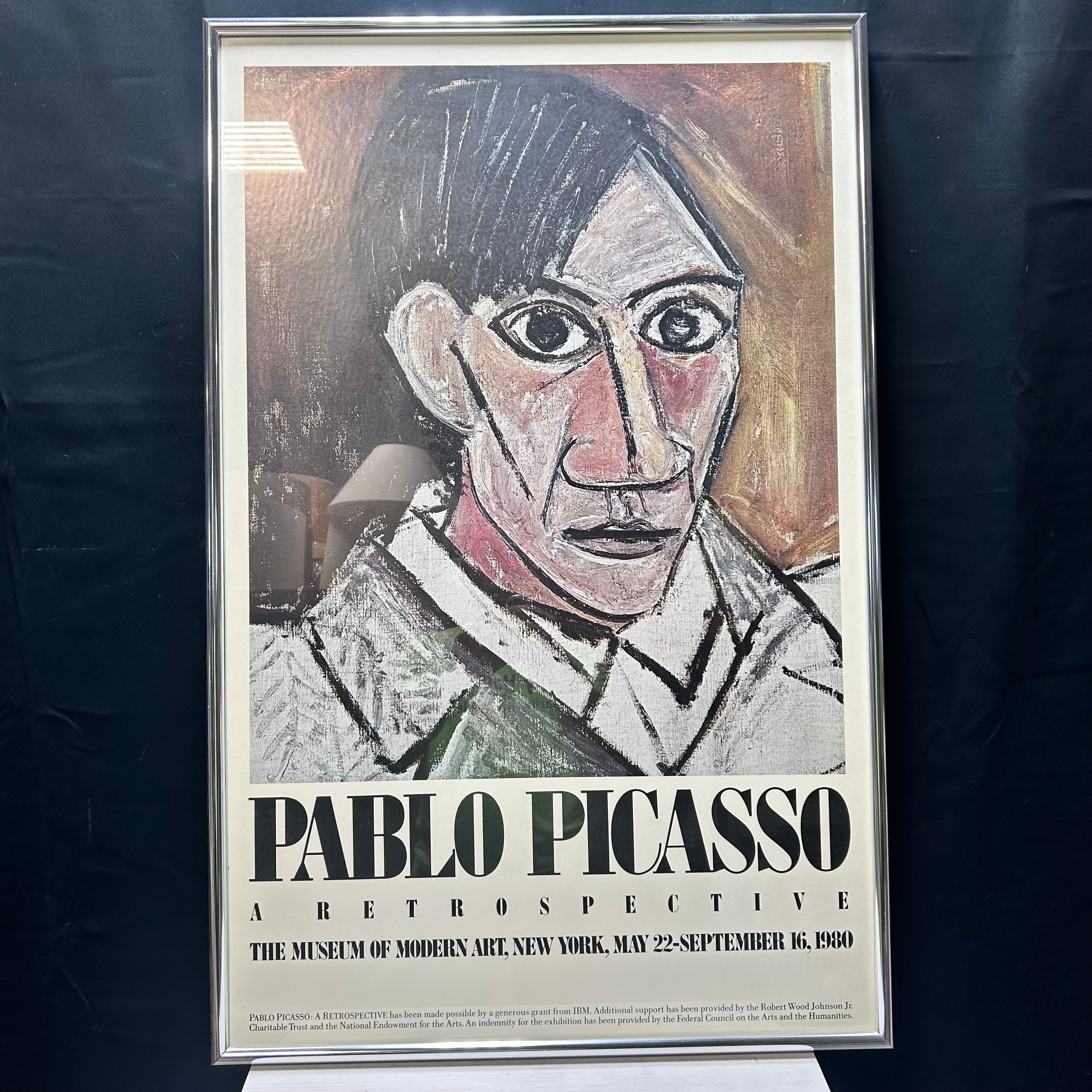 Vintage 1980 Museum Of Modern Art Pablo Picasso New York 24.5"x 37.5"