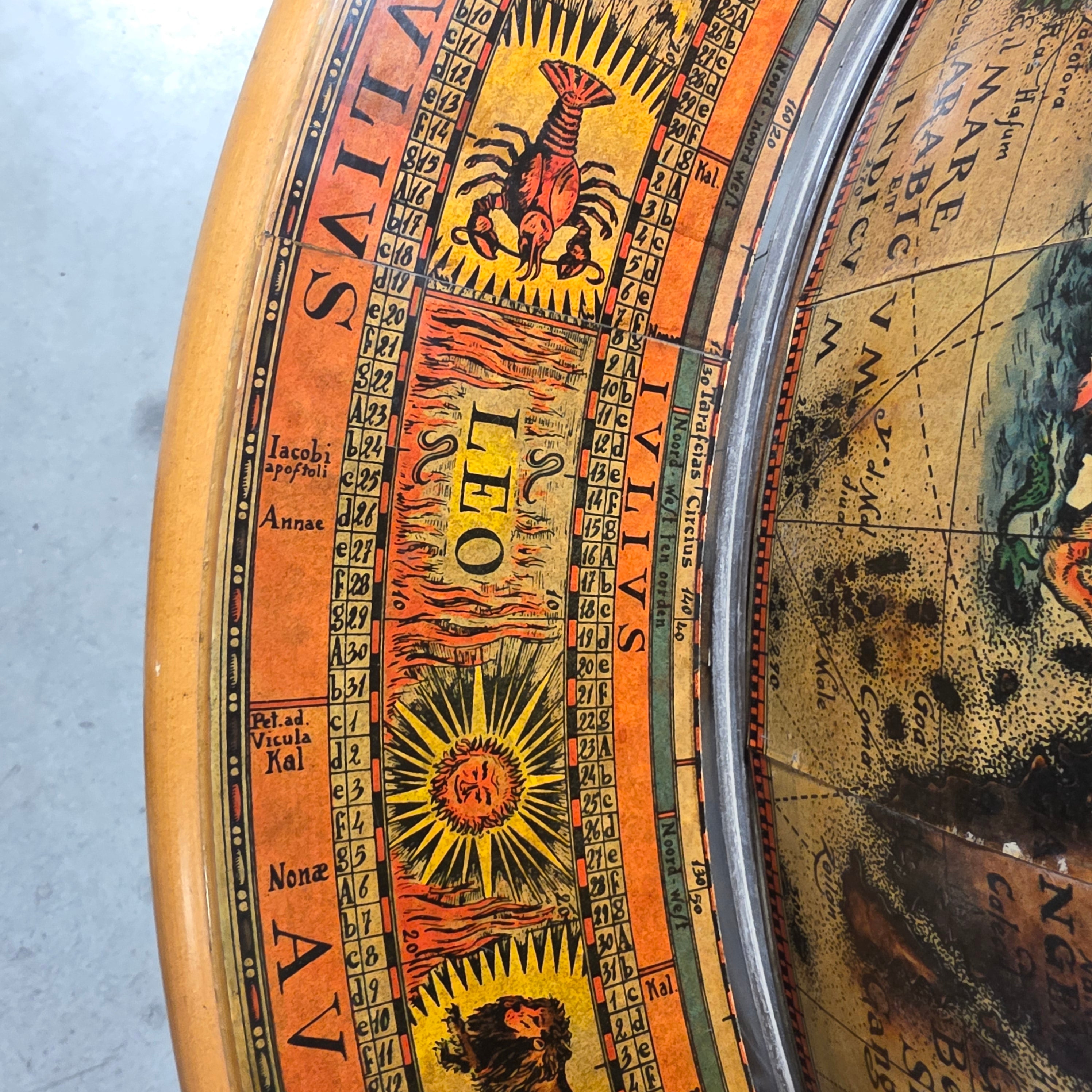 1980 Late 20th Century Mappamondo Italian Globe Bar