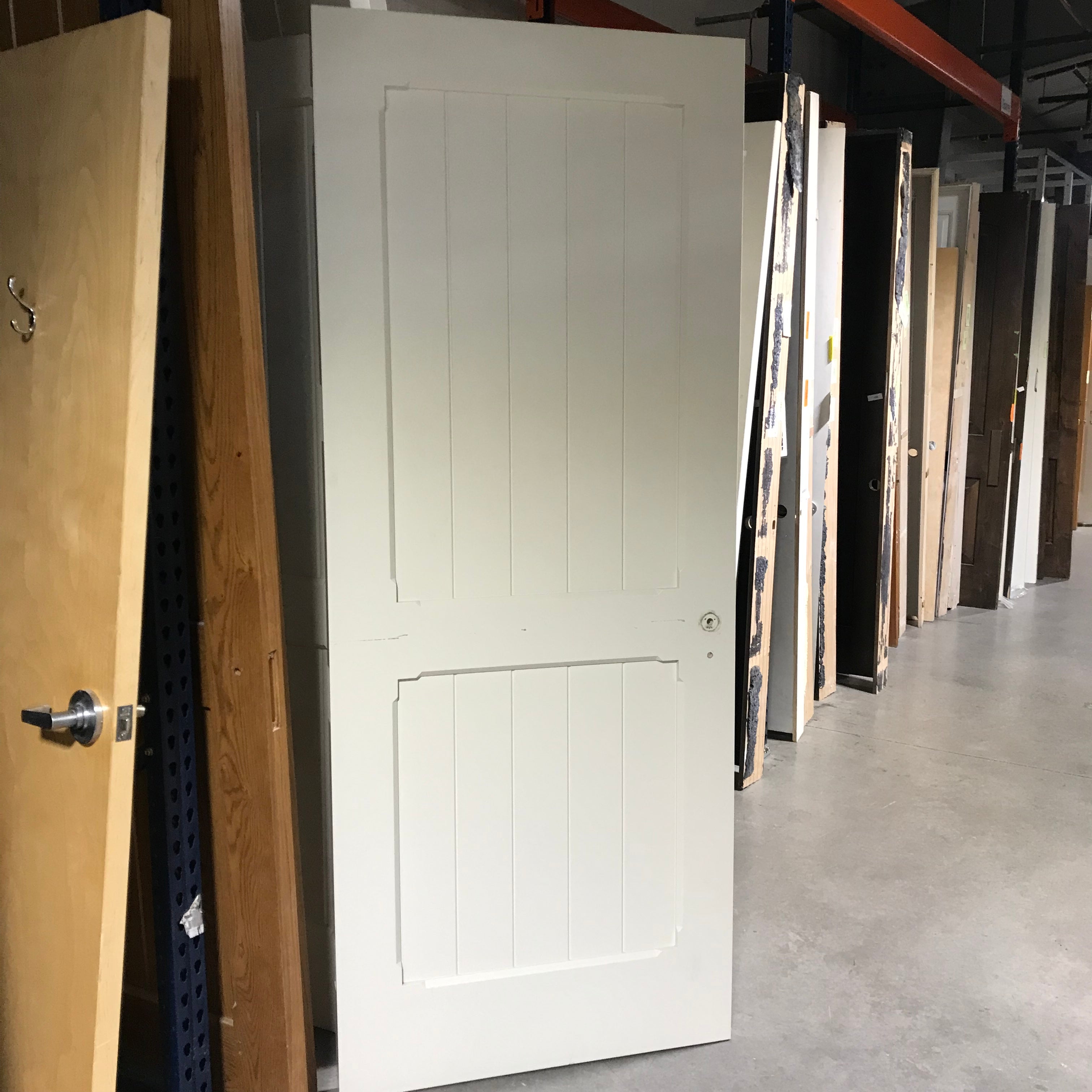 35.75"x 88.25"x 2.25" Cream Vertical 2 Panel Interior Door