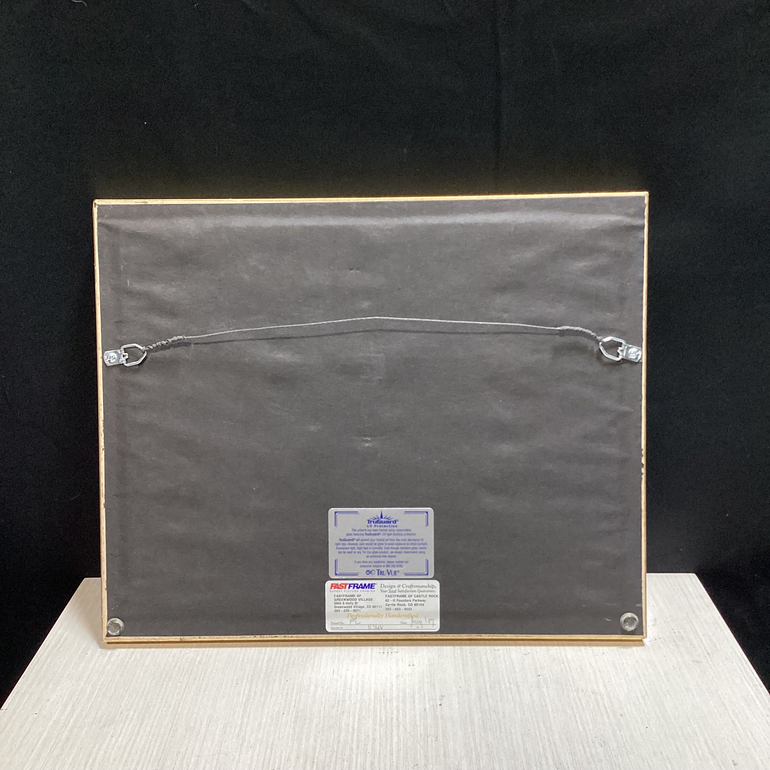 Joelle C. Pencil Signed "Innerspace Traveller" Print In Gold Frame 16" x 13"