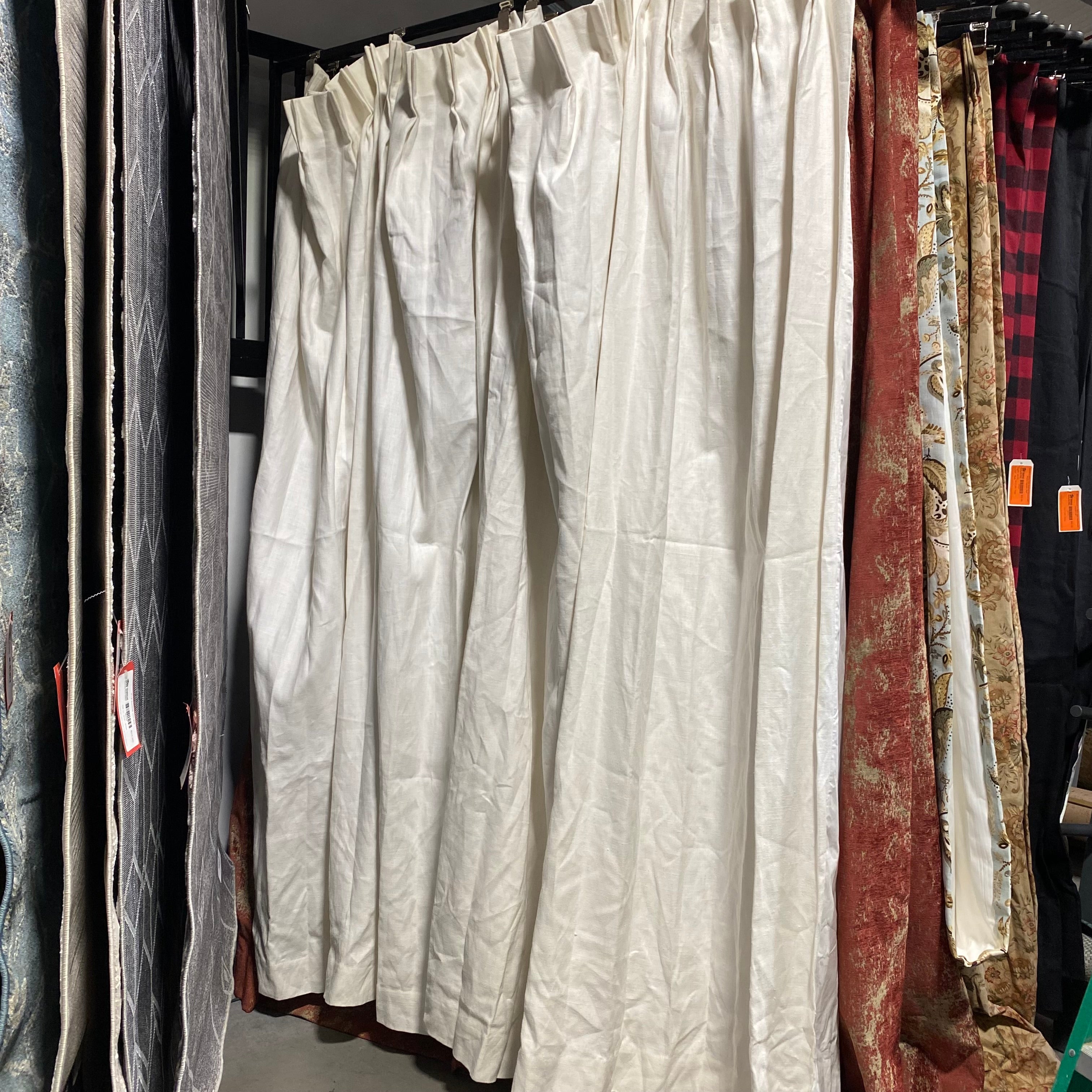 Cream Woven Insulated Curtain Panel 48"x 94"