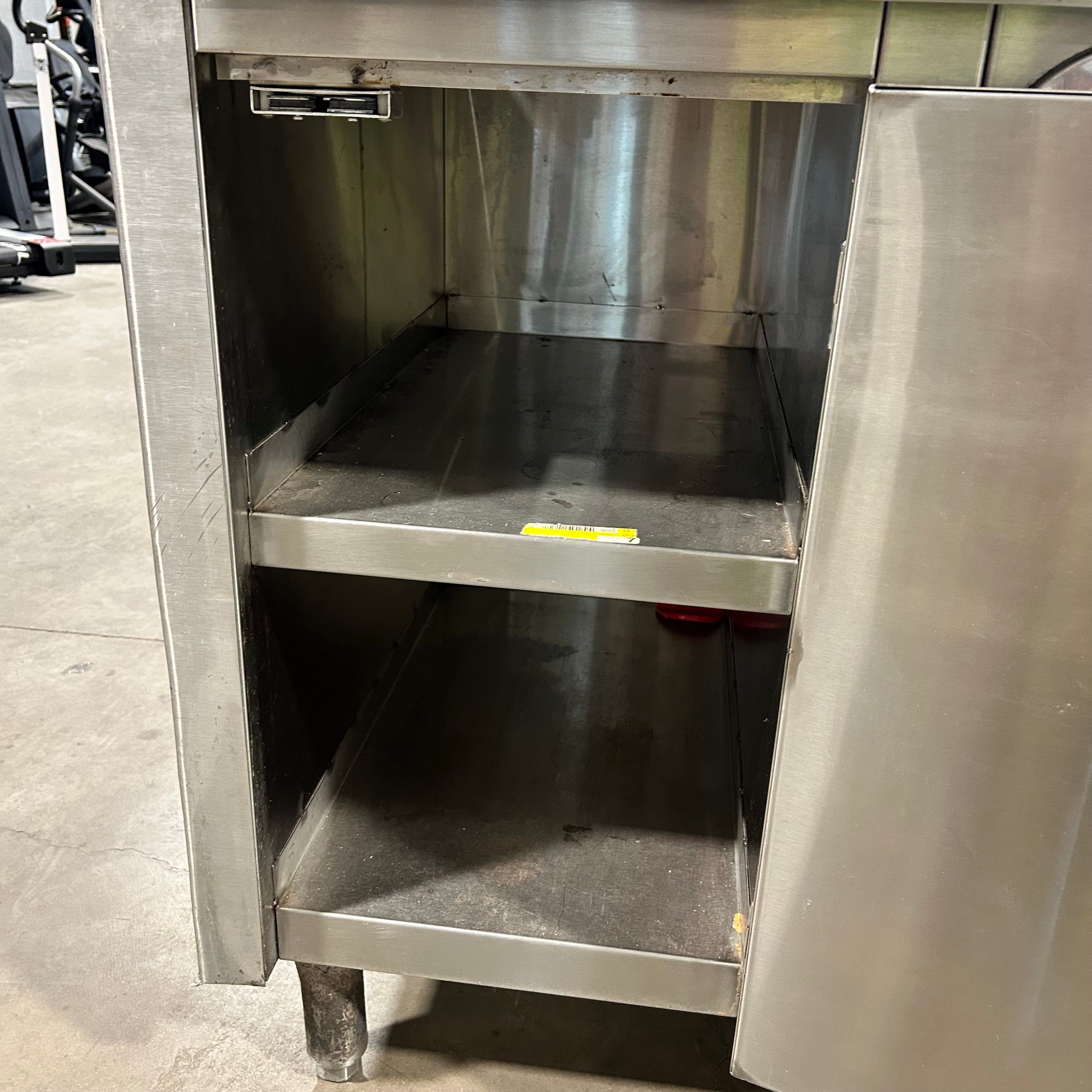 48.5"x 31.5"x 40.5" Stainless Steel Prep Station 3 Cabinets w/2 Drawers ea. 2 Drink Dispensers & Built in Sink with Faucet