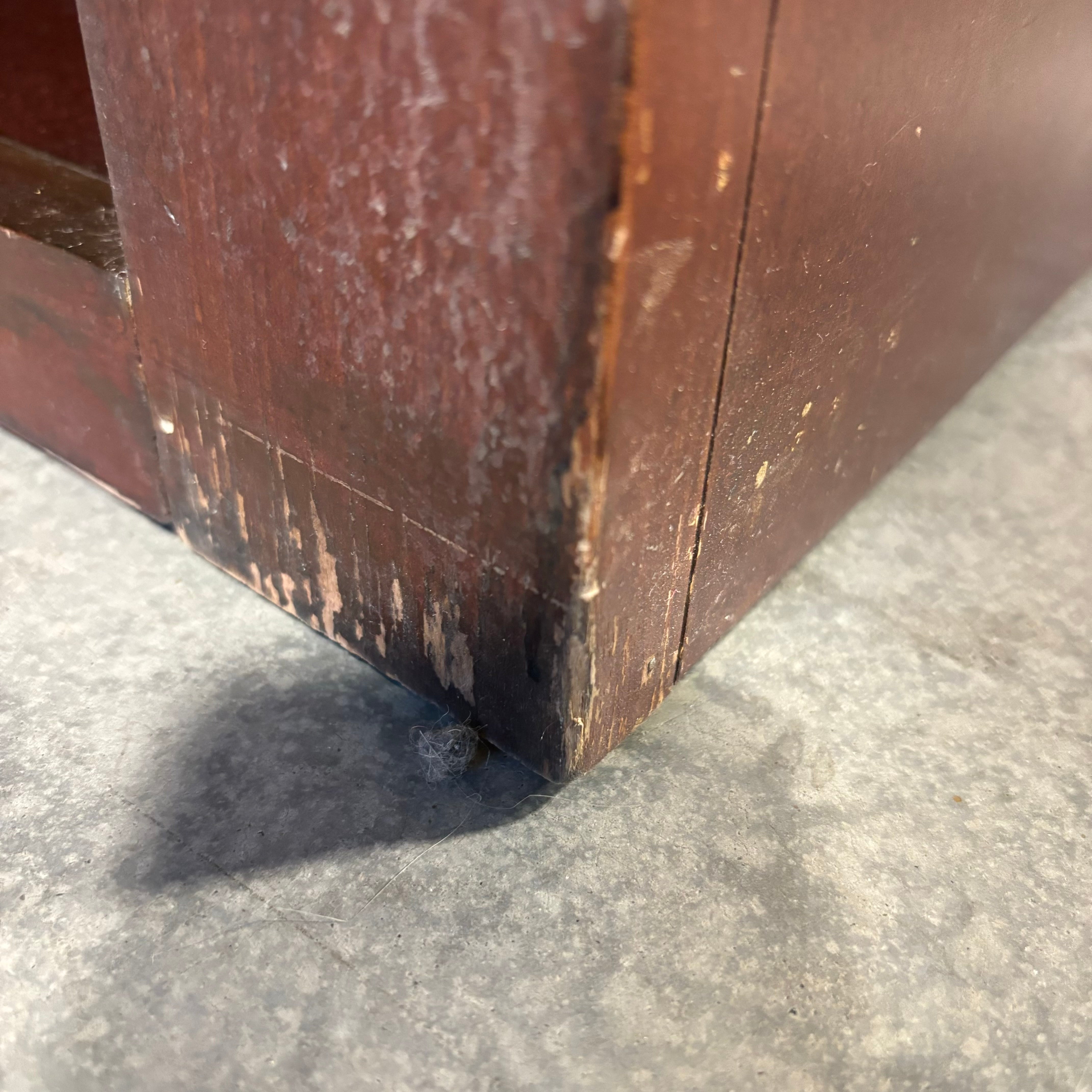 Reddish Brown Finish Solid Wood 1 Drawer with Interior Storage Nightstand 24"x 18"x 24"