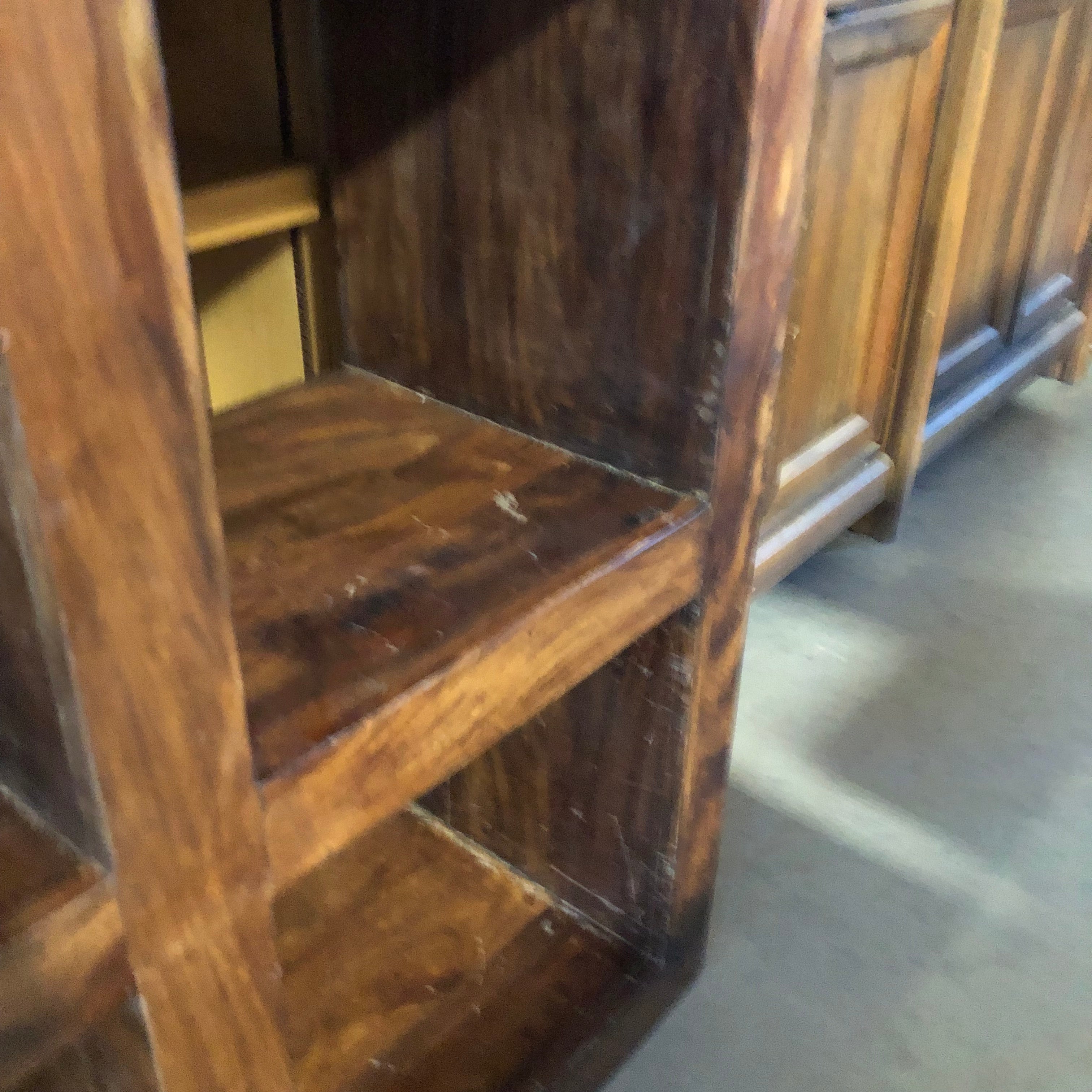 Dark Finish Wood Book Shelf 36.5"x 14"x 70"